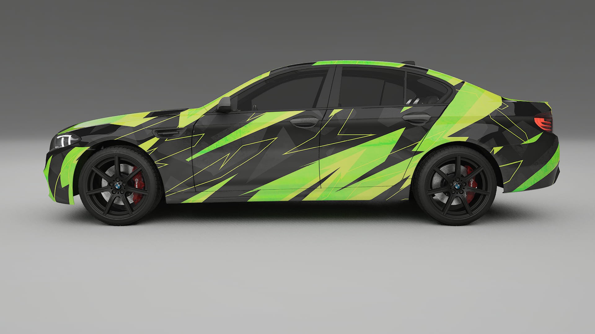 BMW M5 F10 NINJA TURTLES – Ontworpen Wrap PPF Kit van Printbaar Polyurethaanfolie