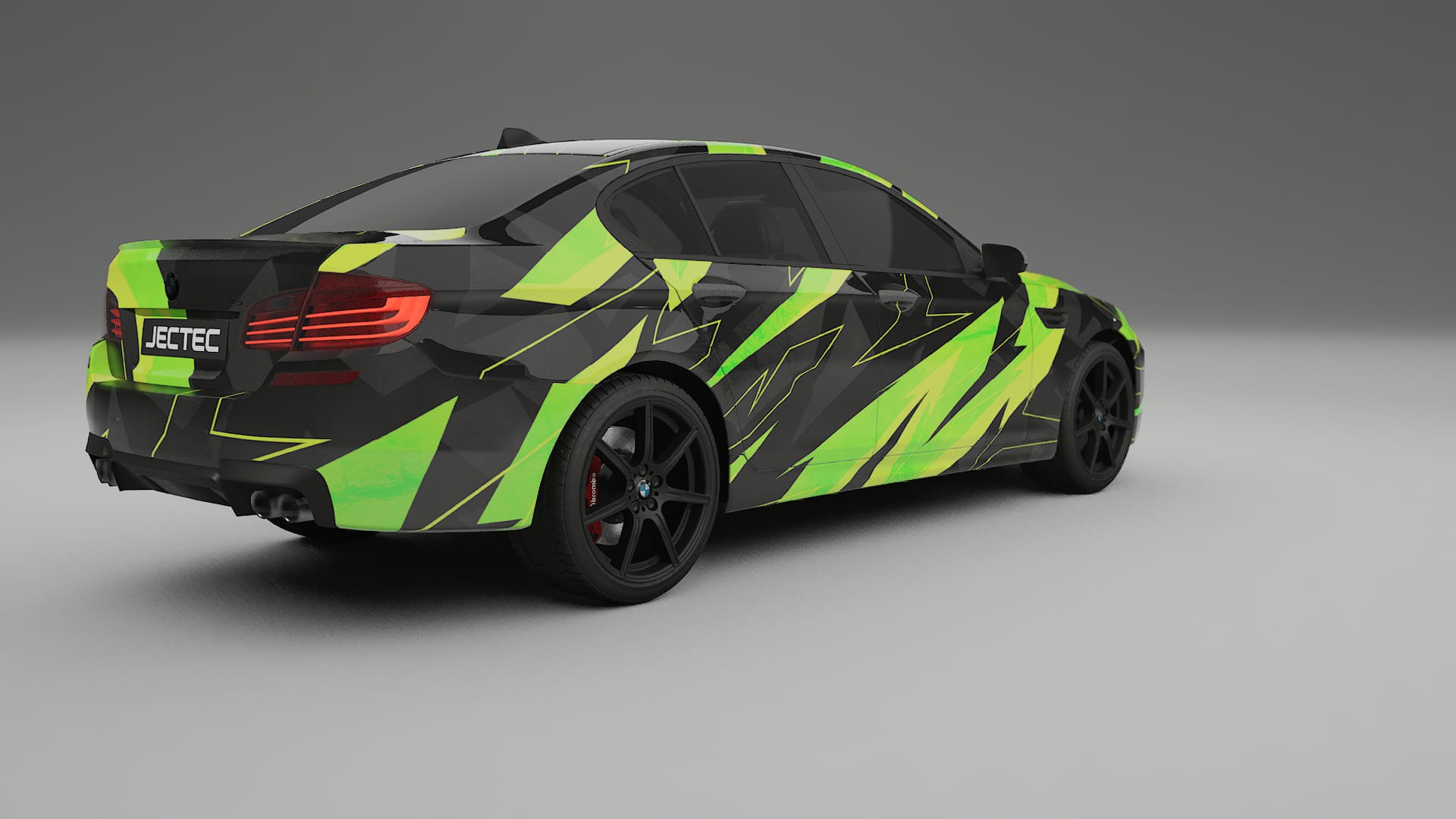 BMW M5 F10 NINJA TURTLES – Ontworpen Wrap PPF Kit van Printbaar Polyurethaanfolie