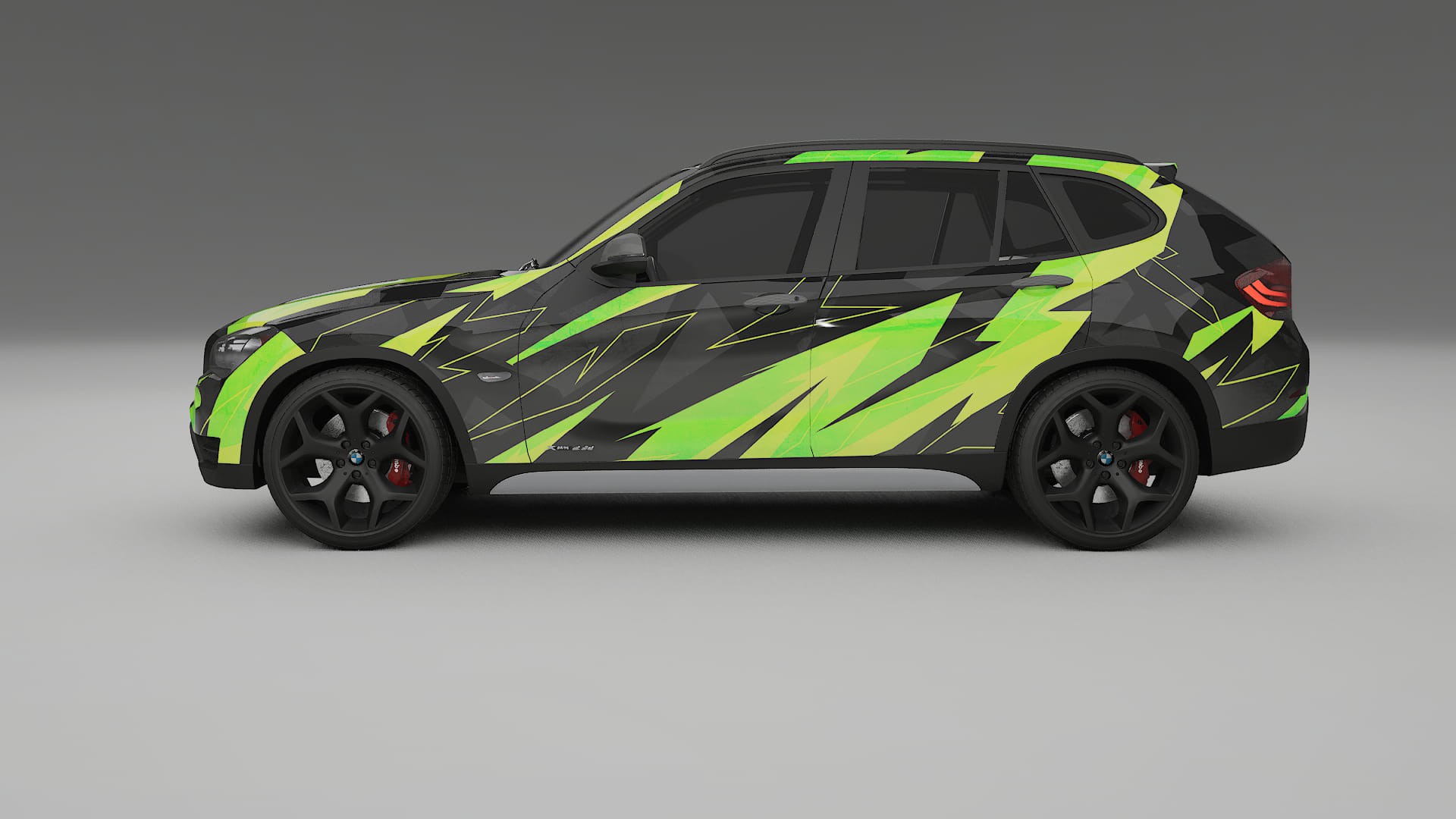 BMW X1 E84 NINJA TURTLES – Ontworpen Wrap PPF Kit van Printbaar Polyurethaanfolie