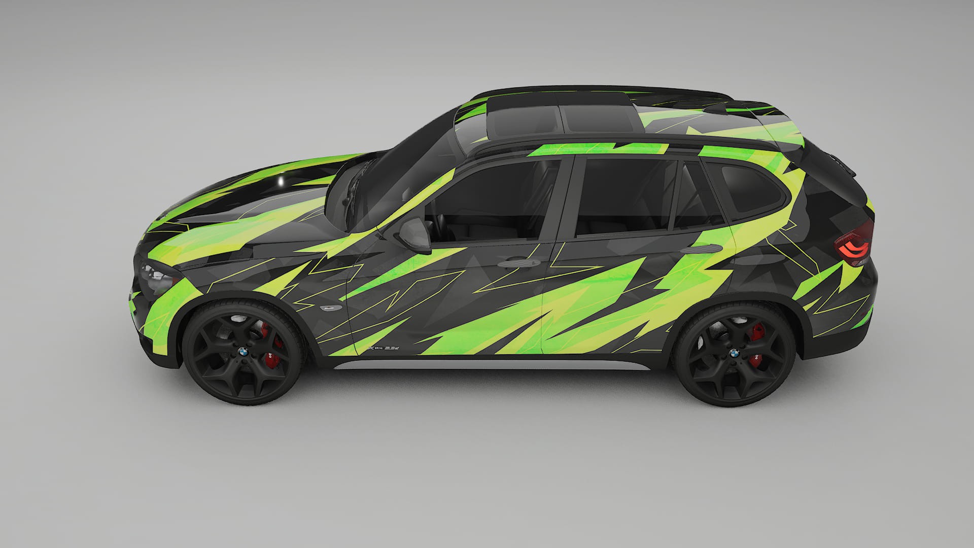 BMW X1 E84 NINJA TURTLES – Ontworpen Wrap PPF Kit van Printbaar Polyurethaanfolie