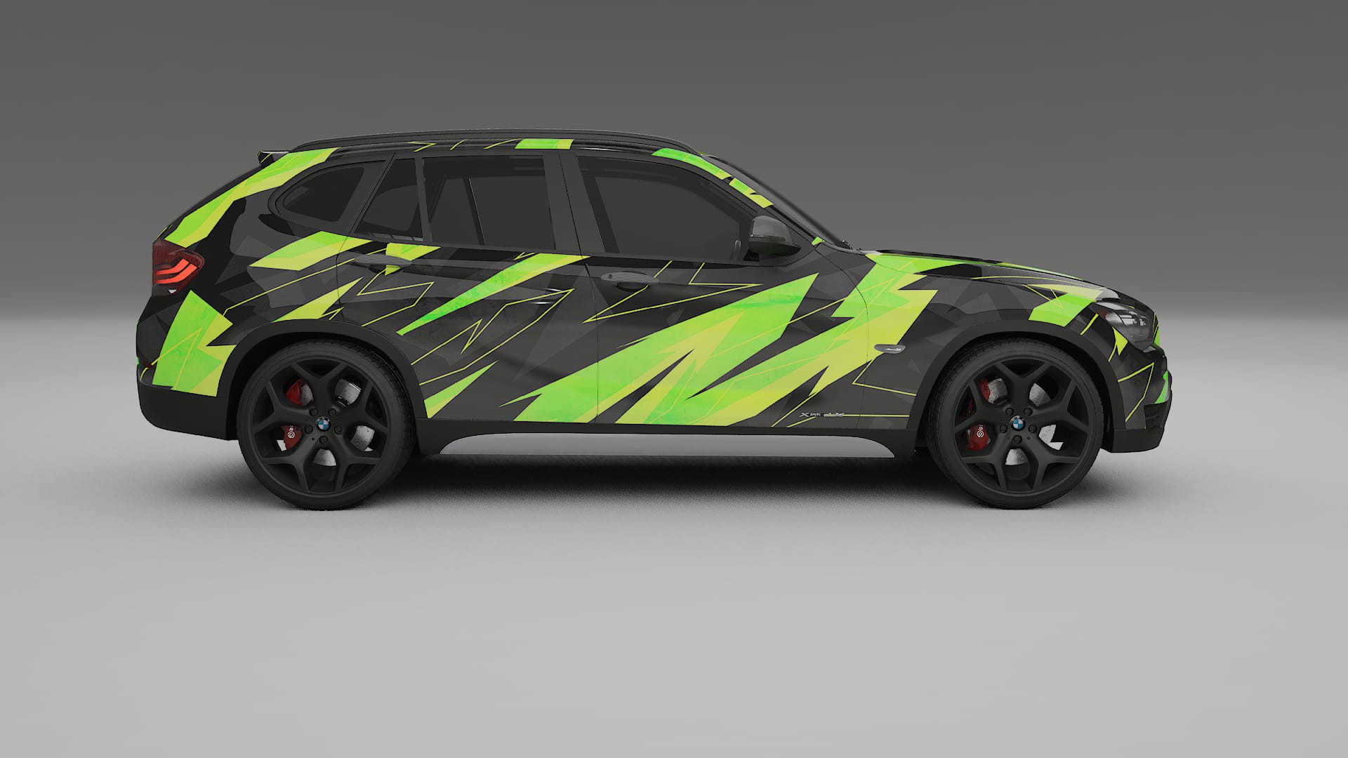 BMW X1 E84 NINJA TURTLES – Ontworpen Wrap PPF Kit van Printbaar Polyurethaanfolie