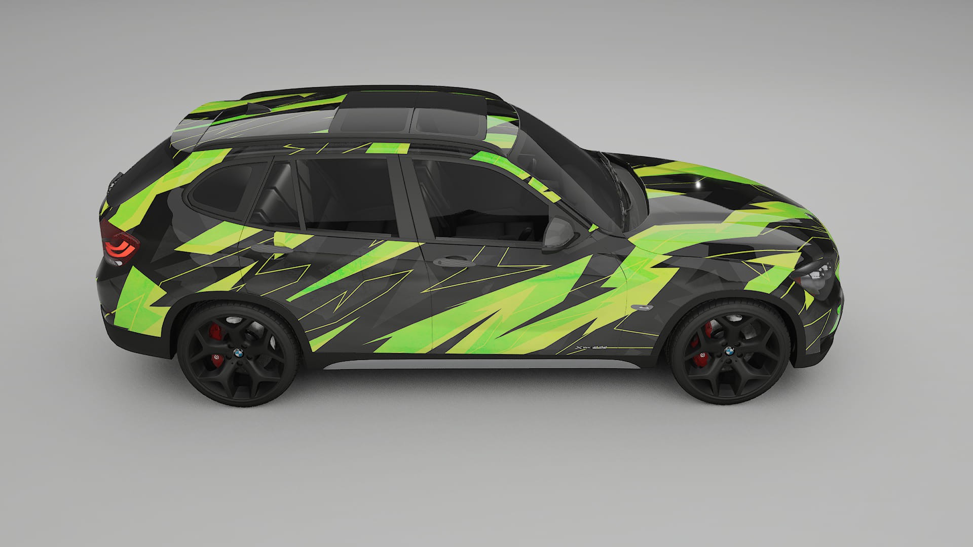 BMW X1 E84 NINJA TURTLES – Ontworpen Wrap PPF Kit van Printbaar Polyurethaanfolie