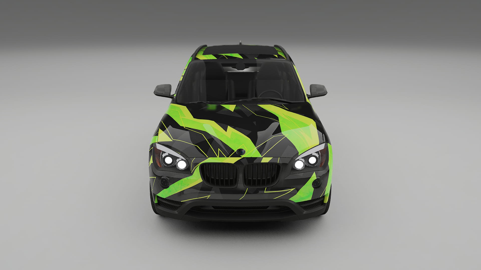 BMW X1 E84 NINJA TURTLES – Ontworpen Wrap PPF Kit van Printbaar Polyurethaanfolie