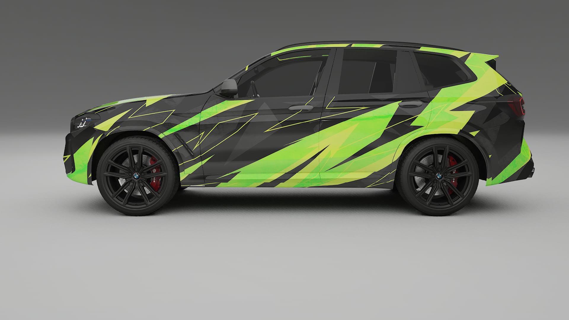 BMW X3 G01 facelift NINJA TURTLES – Ontworpen Wrap PPF Kit van Printbaar Polyurethaanfolie