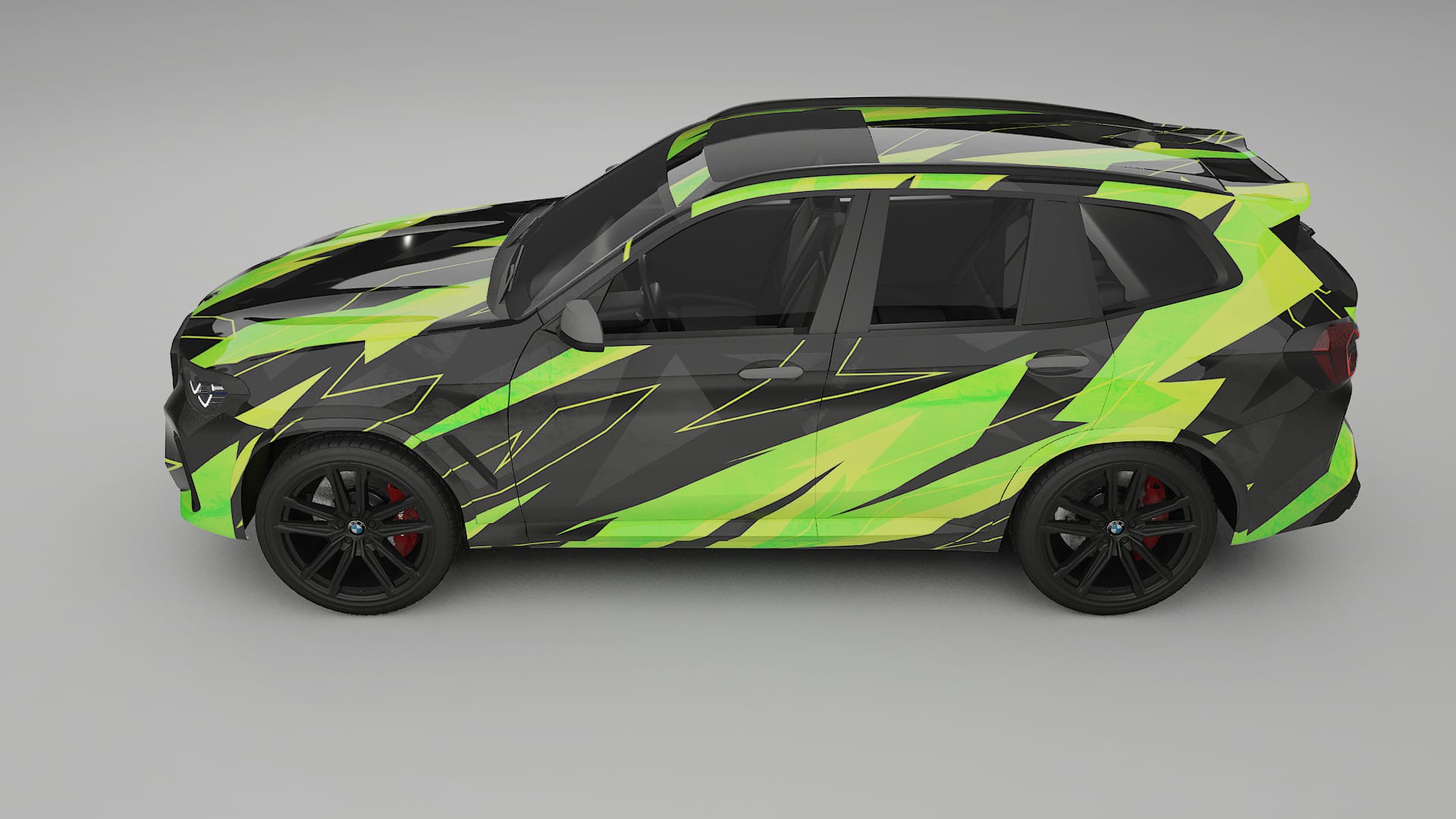 BMW X3 G01 facelift NINJA TURTLES – Ontworpen Wrap PPF Kit van Printbaar Polyurethaanfolie