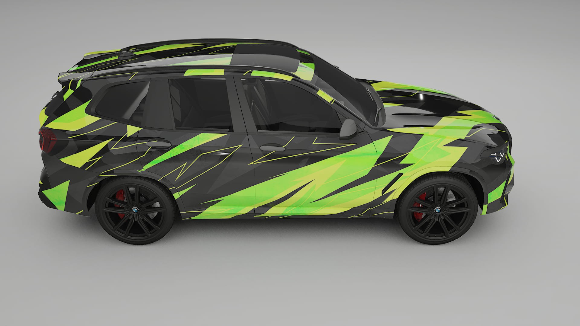 BMW X3 G01 facelift NINJA TURTLES – Ontworpen Wrap PPF Kit van Printbaar Polyurethaanfolie