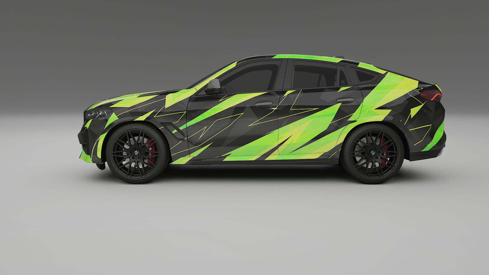 BMW X6 F96 Competition NINJA TURTLES – Ontworpen Wrap PPF Kit van Printbaar Polyurethaanfolie