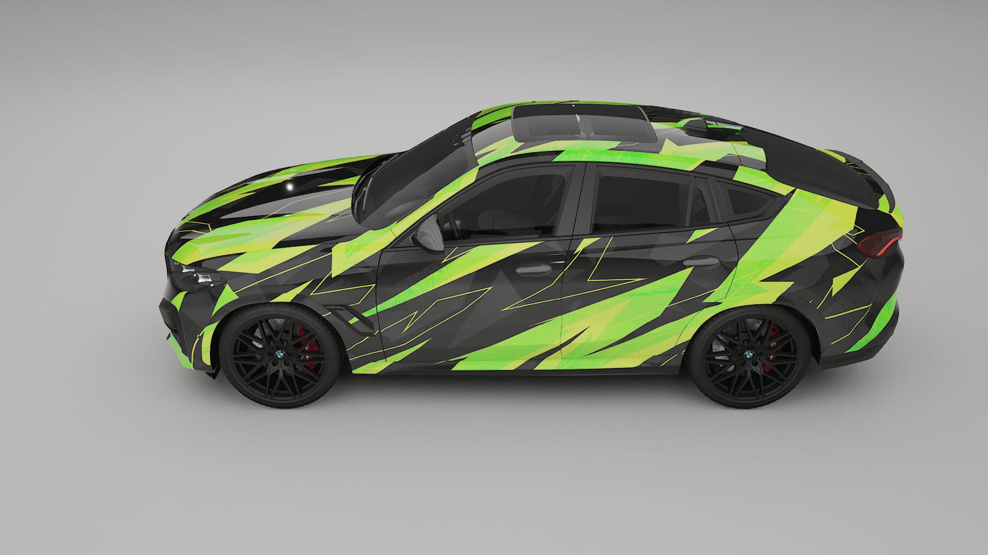 BMW X6 F96 Competition NINJA TURTLES – Ontworpen Wrap PPF Kit van Printbaar Polyurethaanfolie
