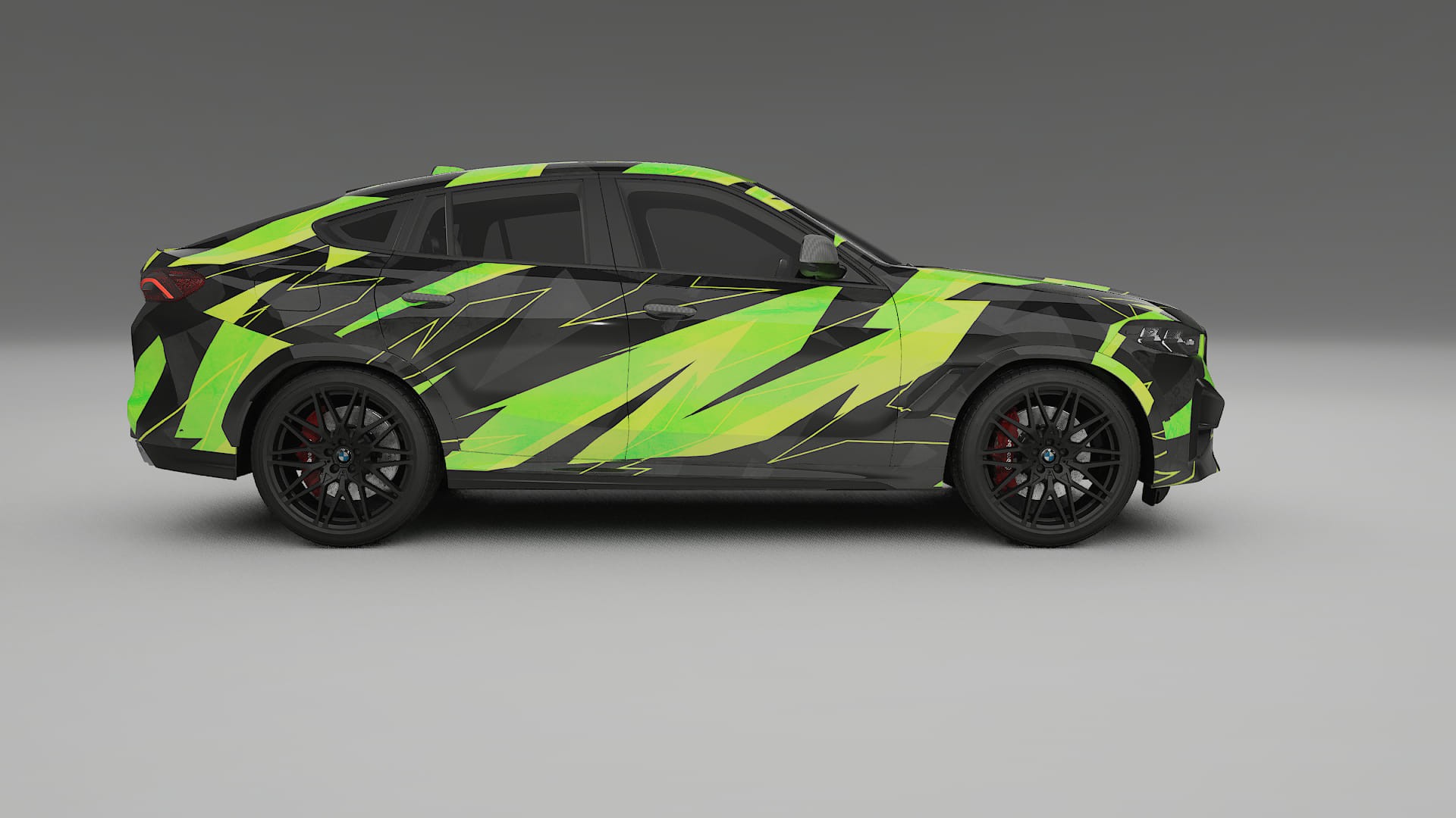 BMW X6 F96 Competition NINJA TURTLES – Ontworpen Wrap PPF Kit van Printbaar Polyurethaanfolie