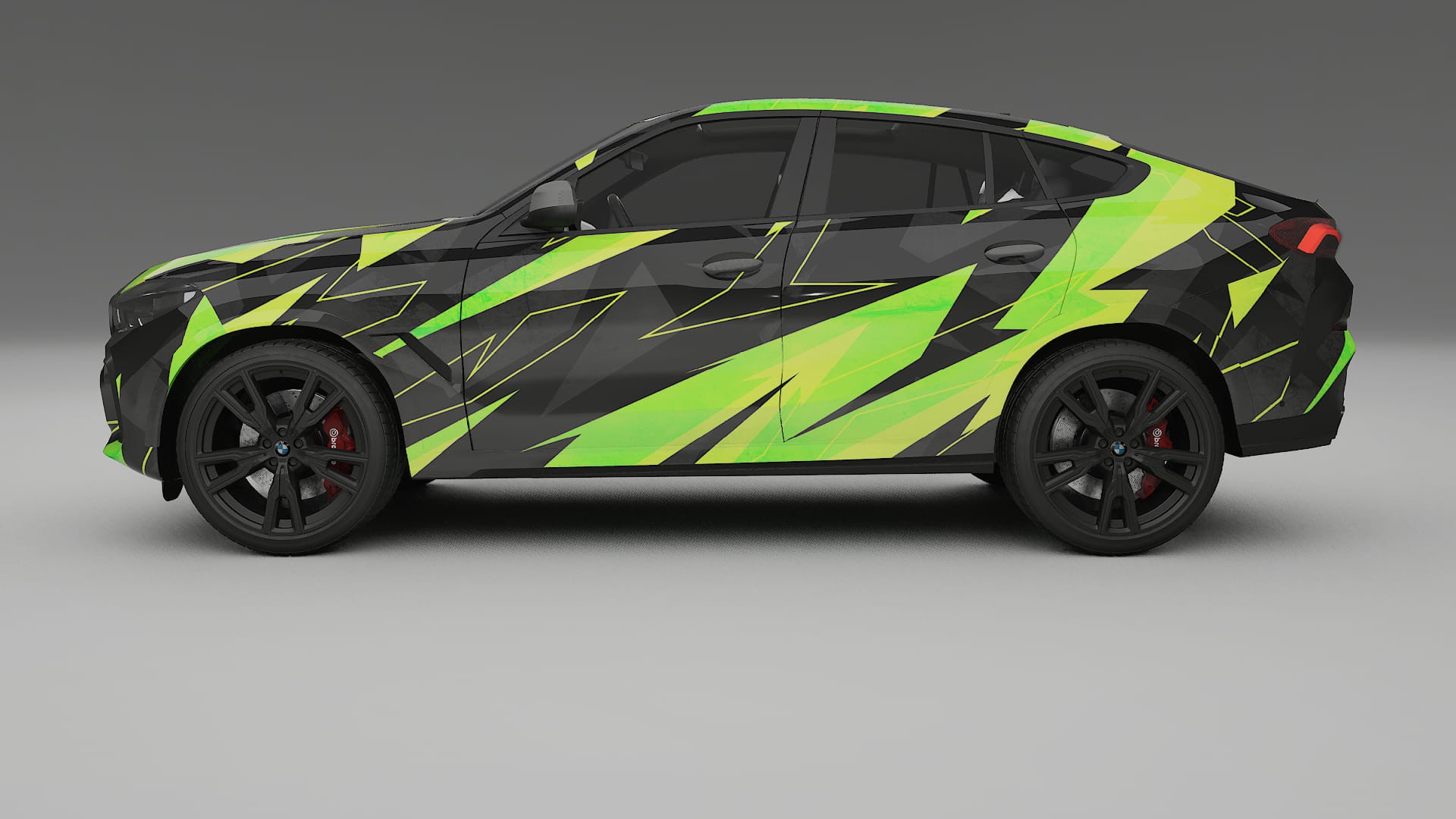 BMW X6 G06 F96 NINJA TURTLES – Ontworpen Wrap PPF Kit van Printbaar Polyurethaanfolie