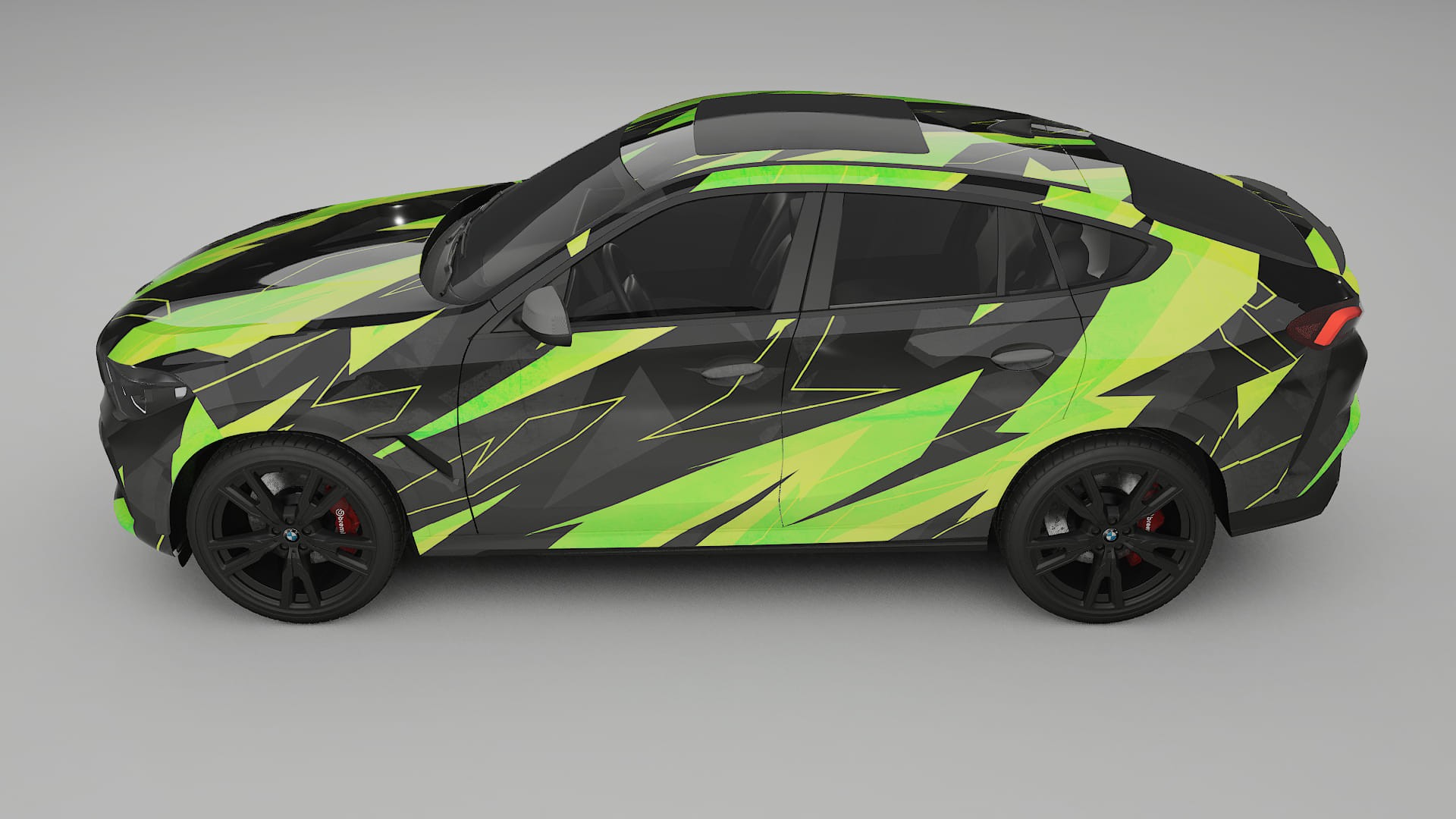 BMW X6 G06 F96 NINJA TURTLES – Ontworpen Wrap PPF Kit van Printbaar Polyurethaanfolie