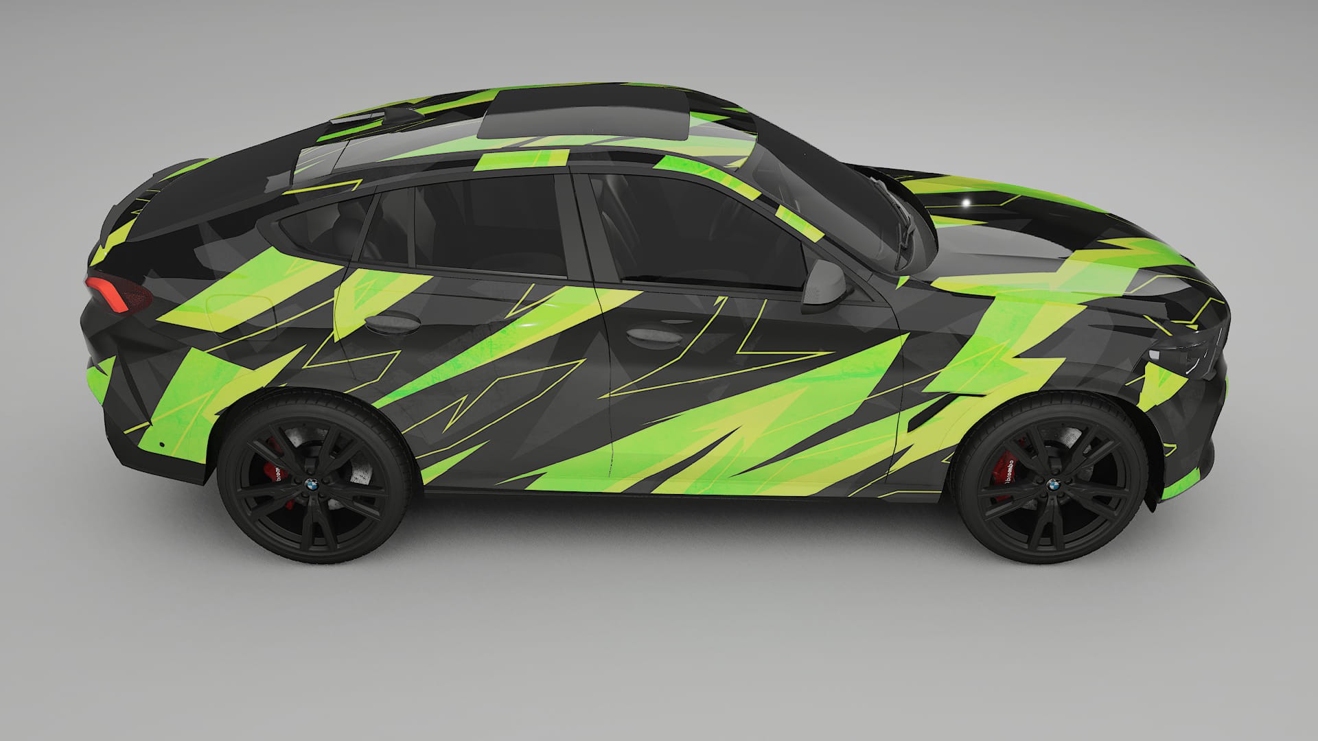 BMW X6 G06 F96 NINJA TURTLES – Ontworpen Wrap PPF Kit van Printbaar Polyurethaanfolie