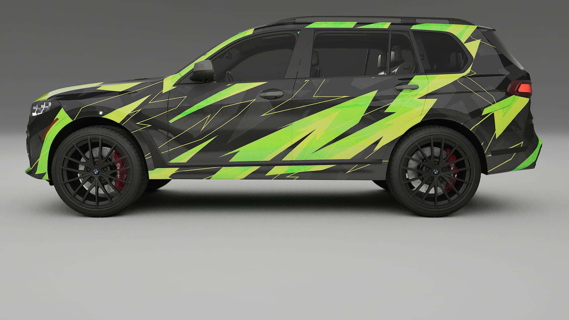BMW X7 M G07 NINJA TURTLES – Ontworpen Wrap PPF Kit van Printbaar Polyurethaanfolie