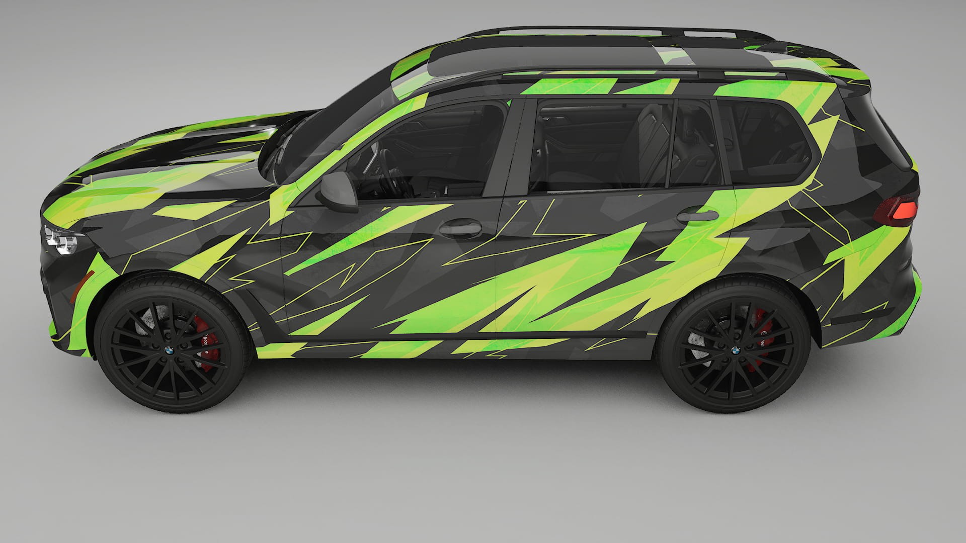 BMW X7 M G07 NINJA TURTLES – Ontworpen Wrap PPF Kit van Printbaar Polyurethaanfolie