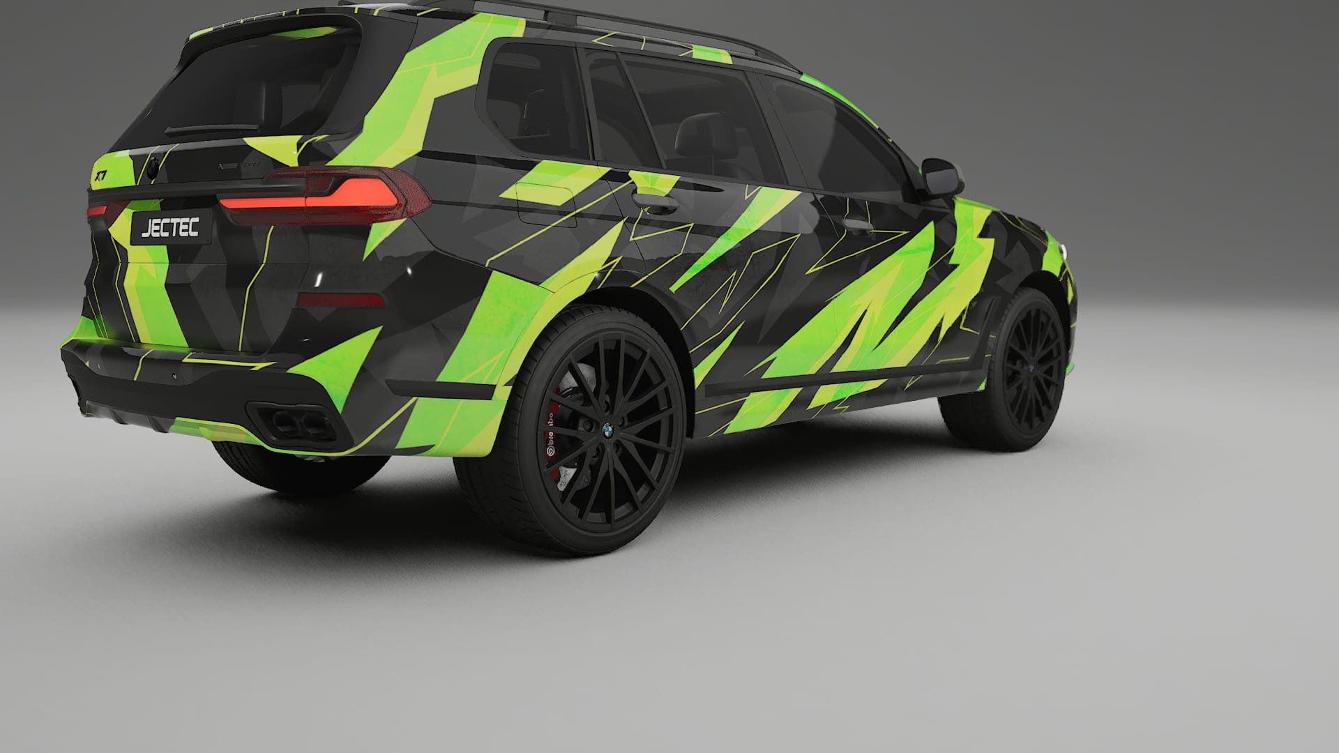 BMW X7 M G07 NINJA TURTLES – Ontworpen Wrap PPF Kit van Printbaar Polyurethaanfolie