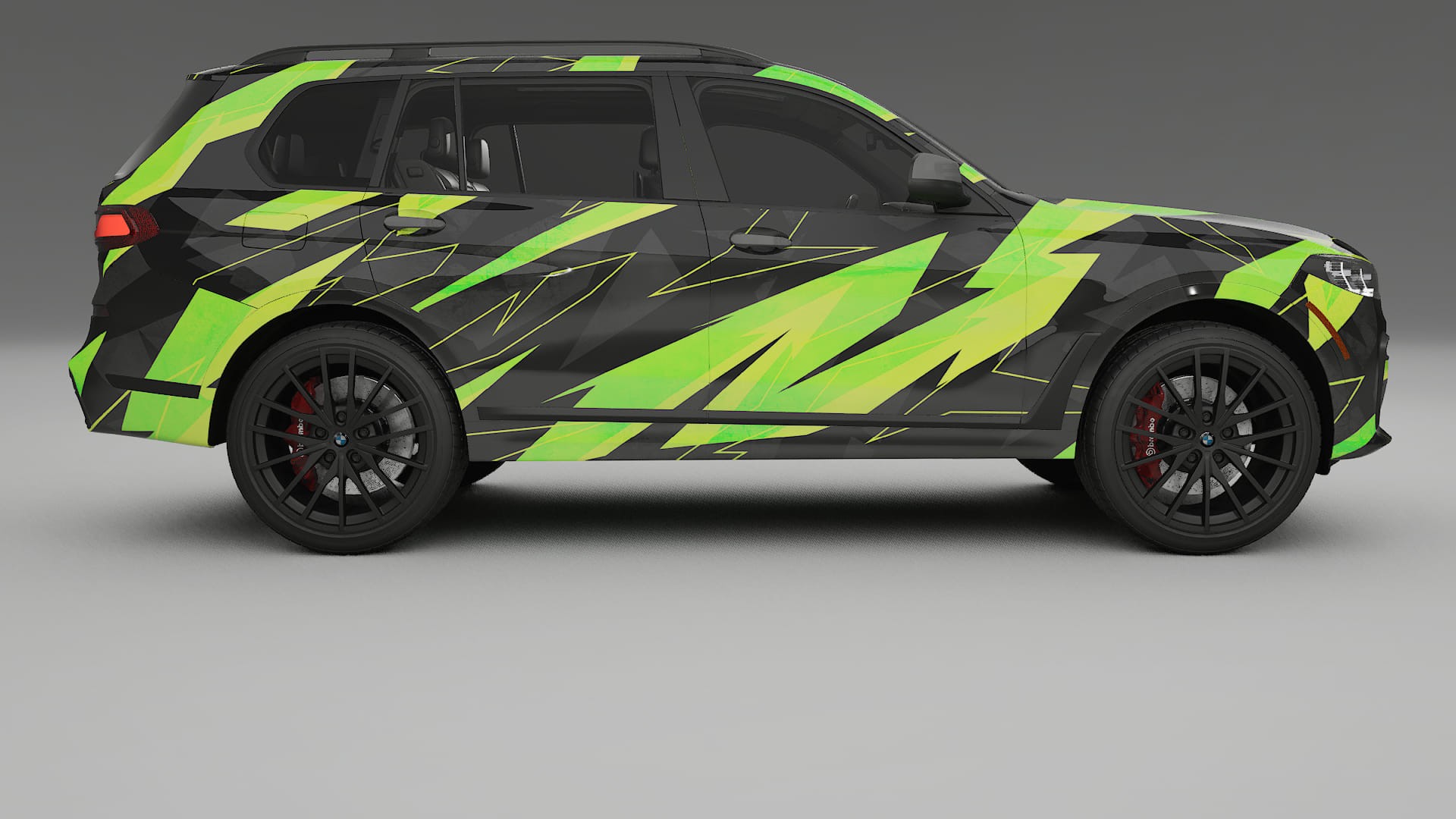 BMW X7 M G07 NINJA TURTLES – Ontworpen Wrap PPF Kit van Printbaar Polyurethaanfolie