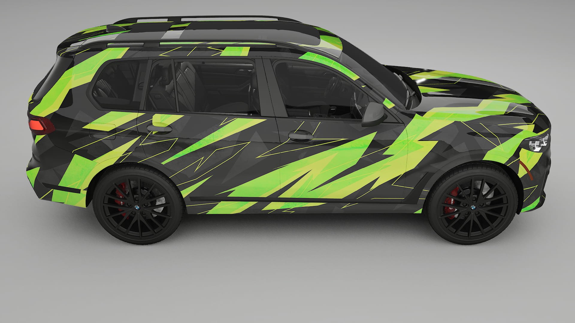 BMW X7 M G07 NINJA TURTLES – Ontworpen Wrap PPF Kit van Printbaar Polyurethaanfolie