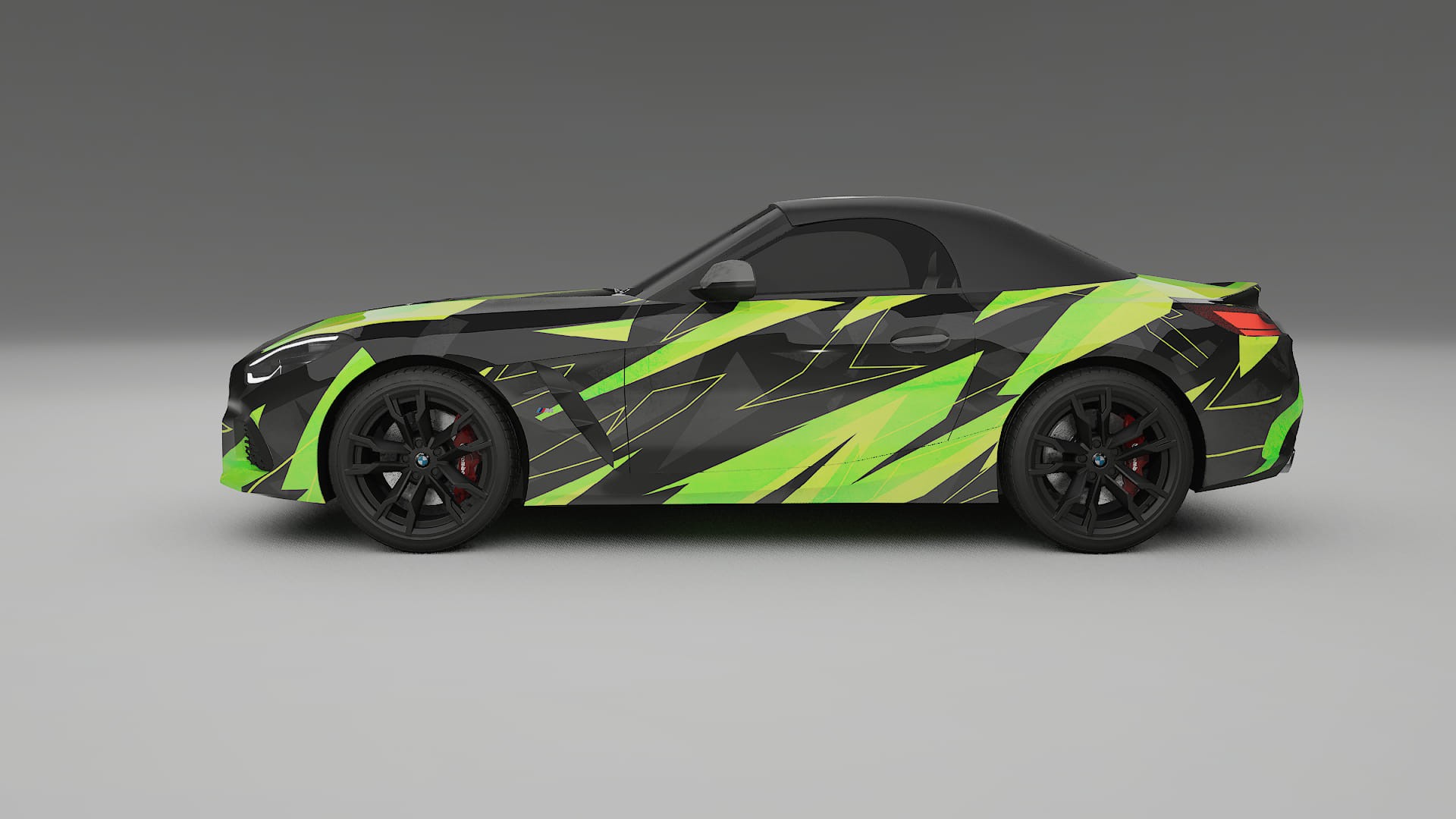 BMW Z4 G29 M40i First edition roadster NINJA TURTLES – Ontworpen Wrap PPF Kit van Printbaar Polyurethaanfolie