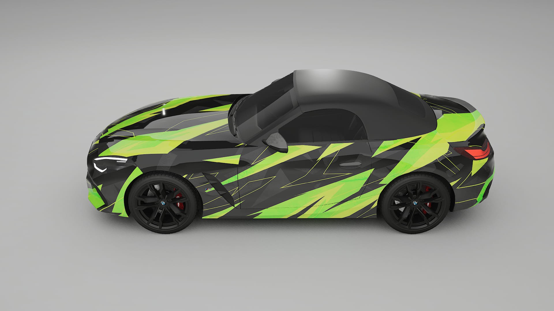 BMW Z4 G29 M40i First edition roadster NINJA TURTLES – Ontworpen Wrap PPF Kit van Printbaar Polyurethaanfolie