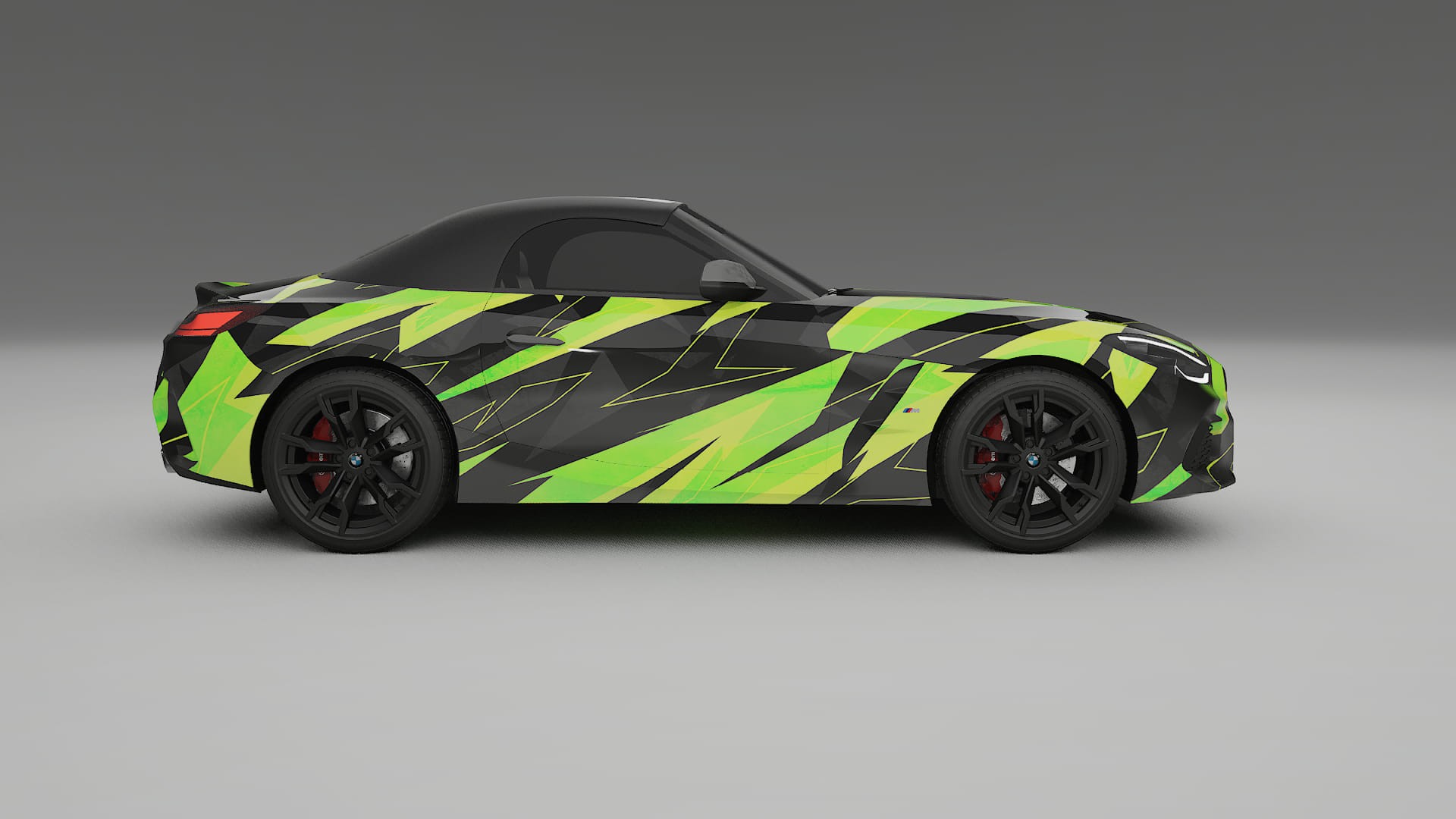 BMW Z4 G29 M40i First edition roadster NINJA TURTLES – Ontworpen Wrap PPF Kit van Printbaar Polyurethaanfolie