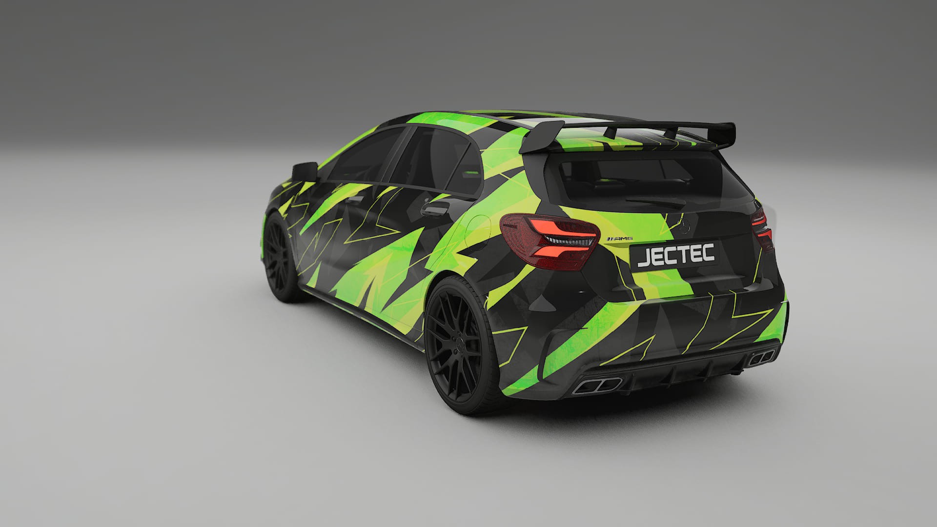 Mercedes A45 AMG W176 NINJA TURTLES – Ontworpen Wrap PPF Kit van Printbaar Polyurethaanfolie