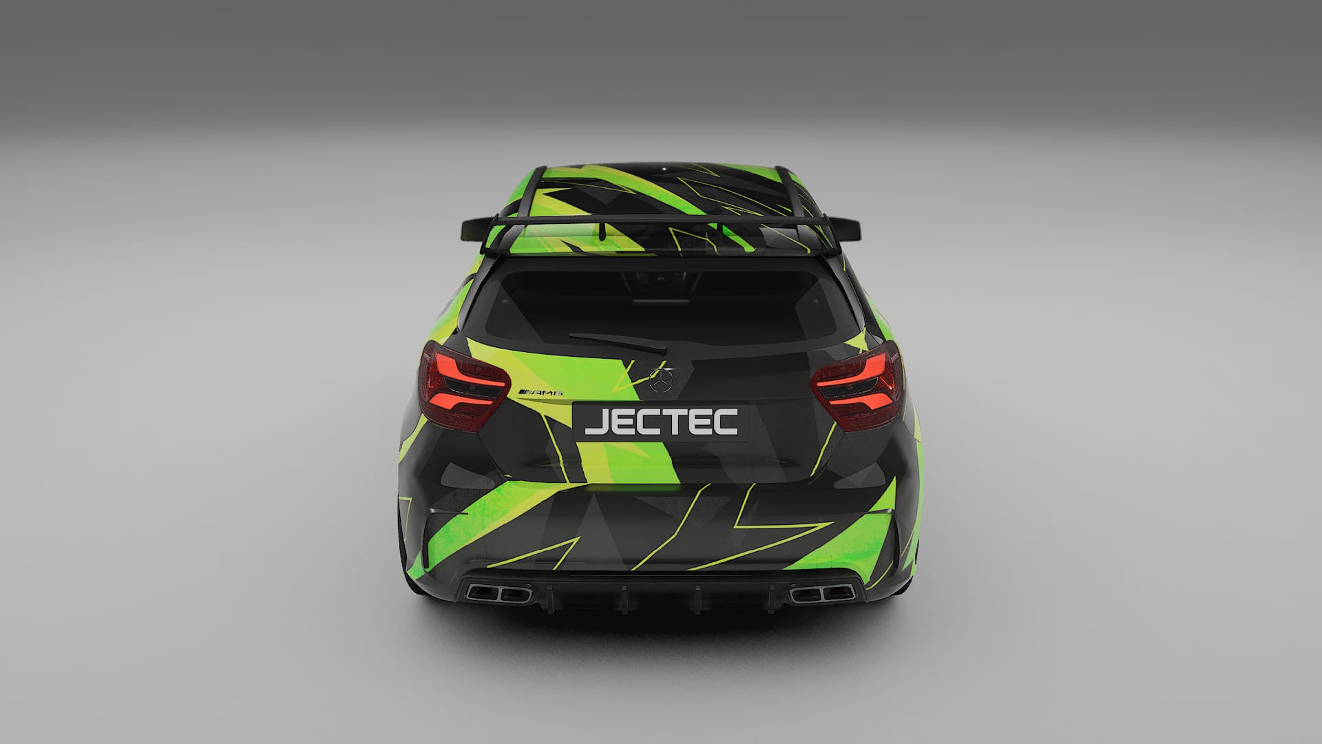 Mercedes A45 AMG W176 NINJA TURTLES – Ontworpen Wrap PPF Kit van Printbaar Polyurethaanfolie