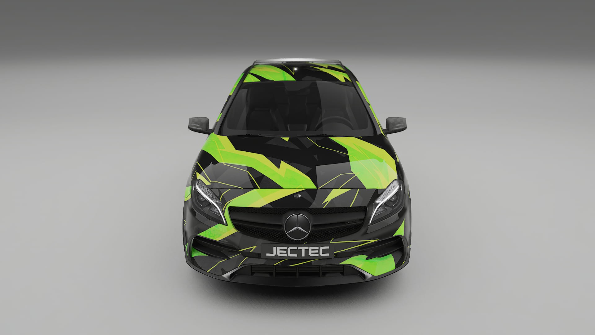 Mercedes A45 AMG W176 NINJA TURTLES – Ontworpen Wrap PPF Kit van Printbaar Polyurethaanfolie