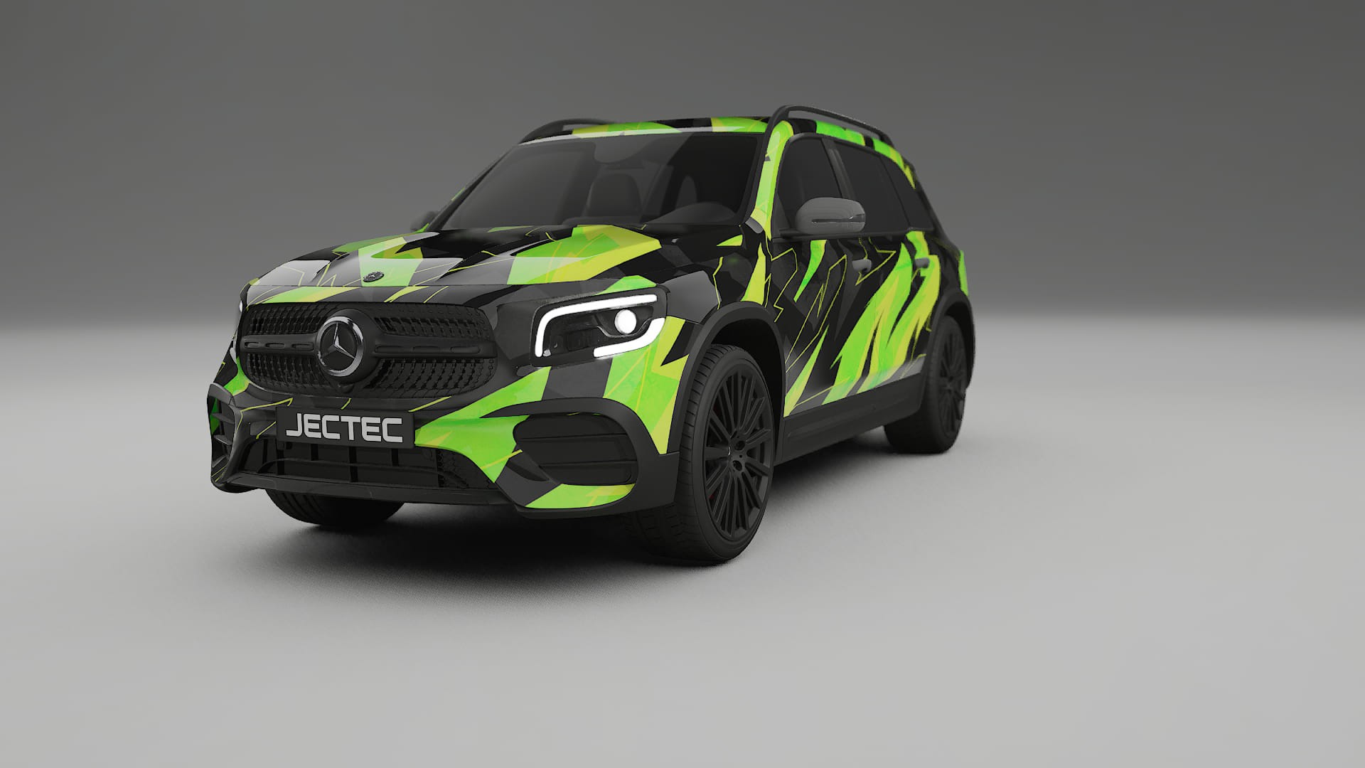 Mercedes AMG GLB NINJA TURTLES – Ontworpen Wrap PPF Kit van Printbaar Polyurethaanfolie