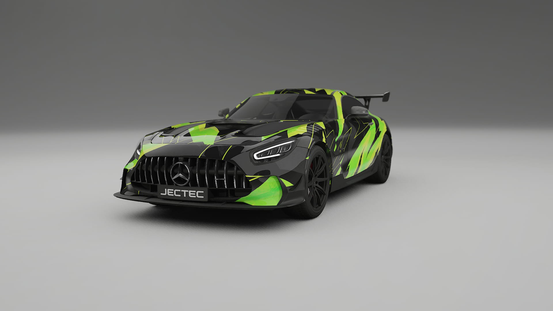 Mercedes AMG GT Black Series C192 Coupe NINJA TURTLES – Ontworpen Wrap PPF Kit van Printbaar Polyurethaanfolie