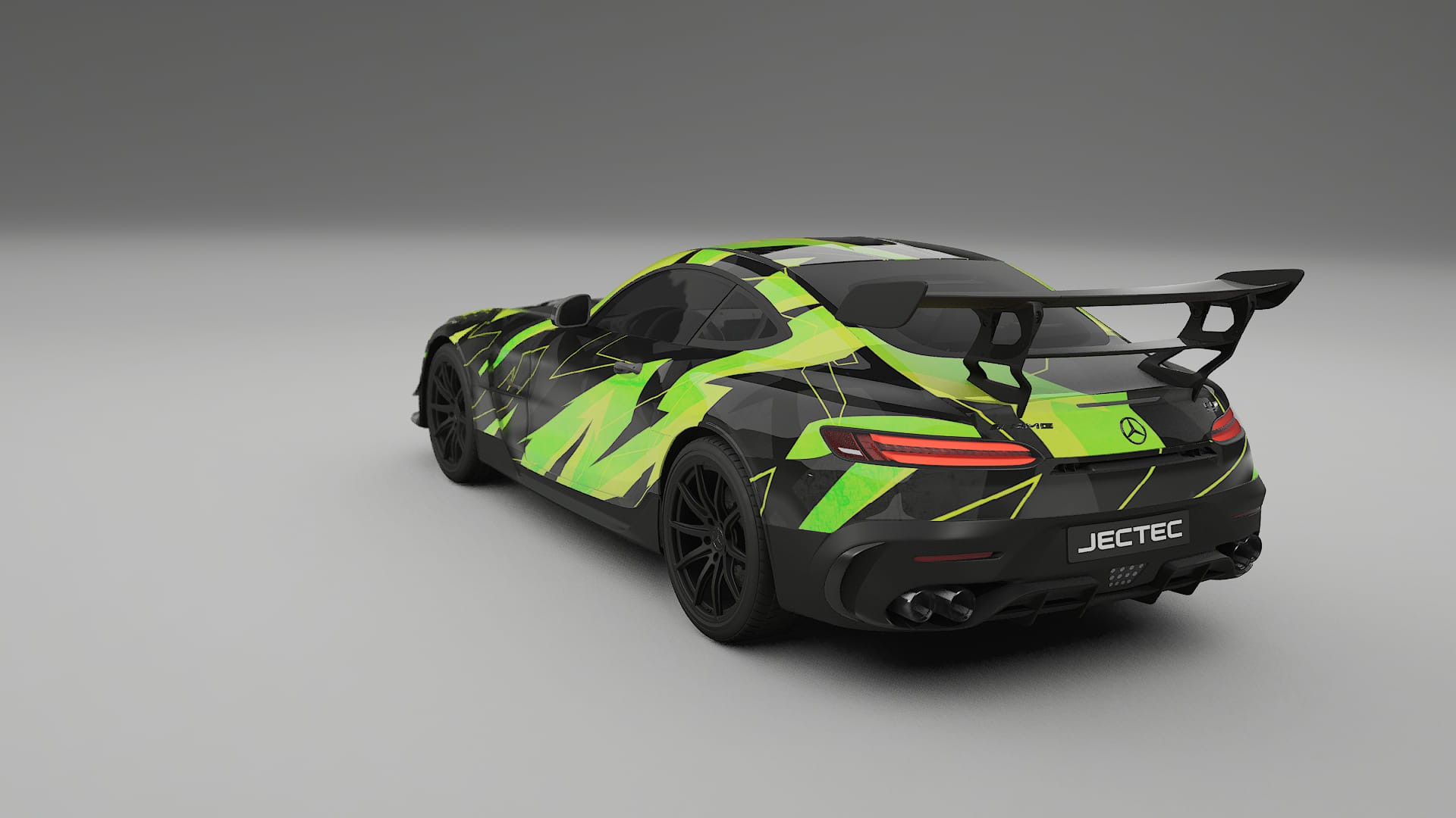 Mercedes AMG GT Black Series C192 Coupe NINJA TURTLES – Ontworpen Wrap PPF Kit van Printbaar Polyurethaanfolie