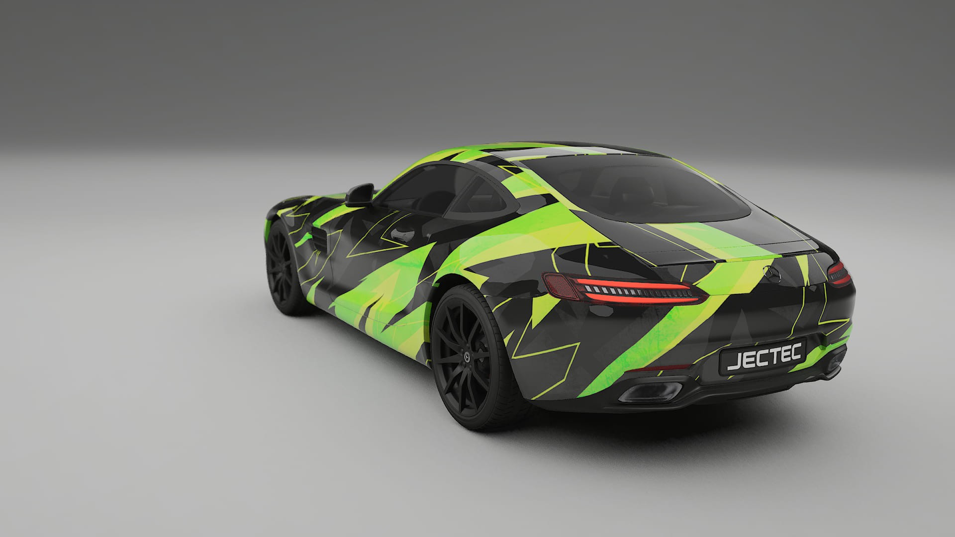 Mercedes AMG GT C190 Coupe NINJA TURTLES – Ontworpen Wrap PPF Kit van Printbaar Polyurethaanfolie