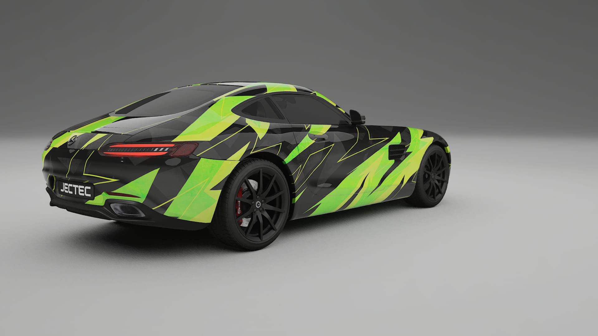 Mercedes AMG GT C190 Coupe NINJA TURTLES – Ontworpen Wrap PPF Kit van Printbaar Polyurethaanfolie