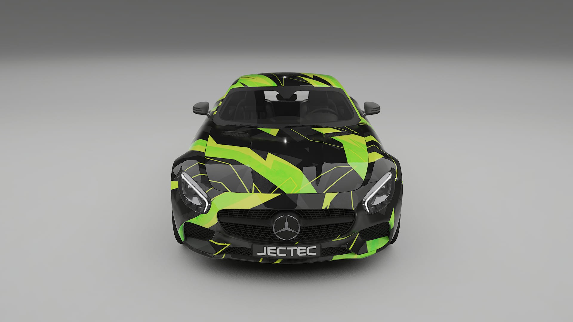 Mercedes AMG GT C190 Coupe NINJA TURTLES – Ontworpen Wrap PPF Kit van Printbaar Polyurethaanfolie