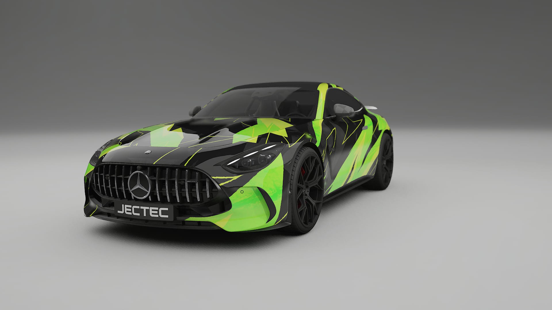 Mercedes AMG GT Coupe C192 NINJA TURTLES – Ontworpen Wrap PPF Kit van Printbaar Polyurethaanfolie