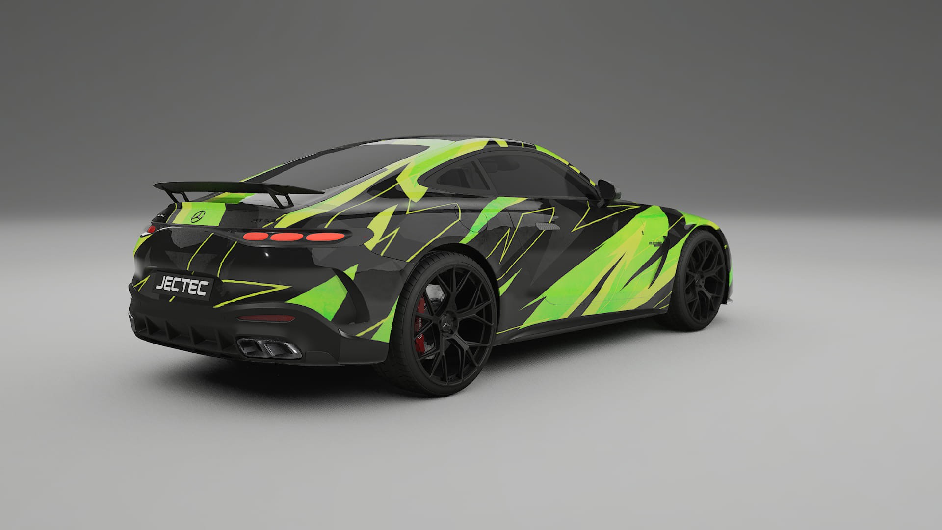 Mercedes AMG GT Coupe C192 NINJA TURTLES – Ontworpen Wrap PPF Kit van Printbaar Polyurethaanfolie