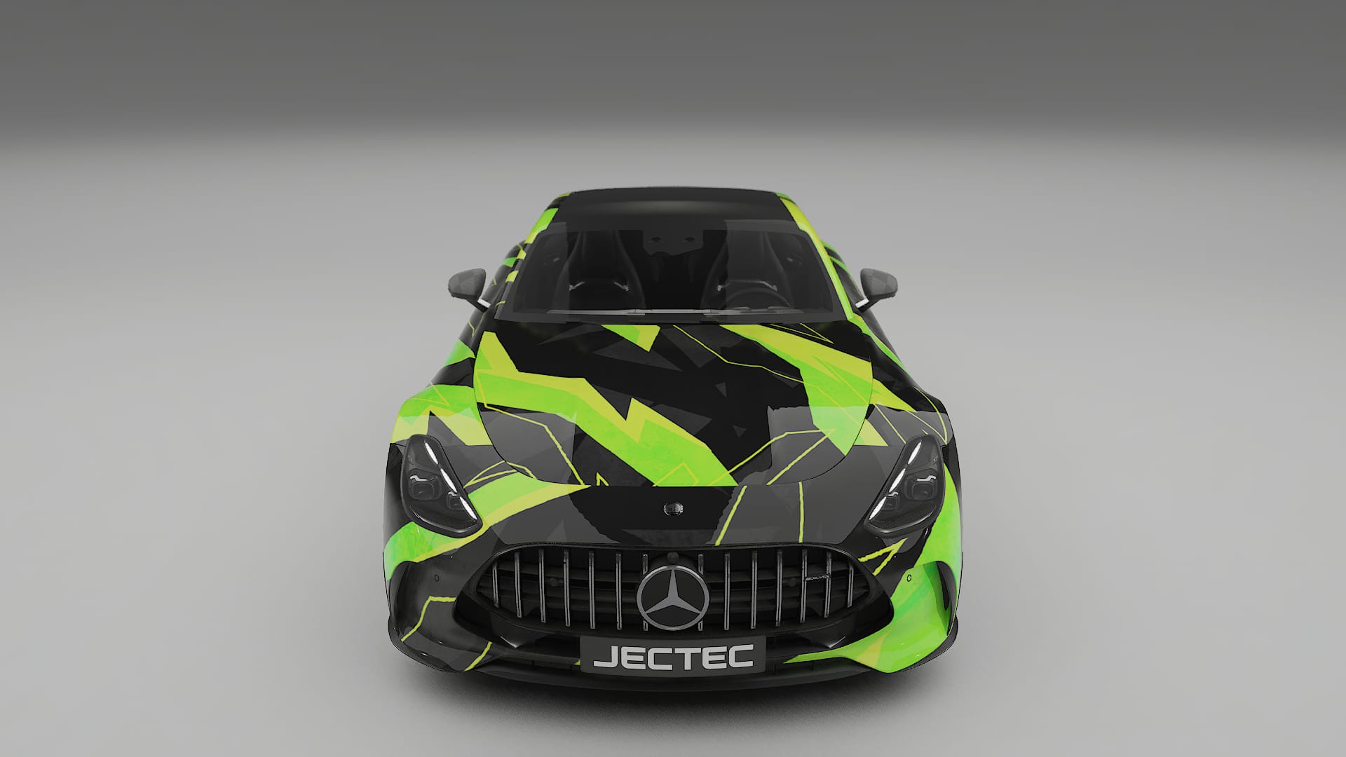 Mercedes AMG GT Coupe C192 NINJA TURTLES – Ontworpen Wrap PPF Kit van Printbaar Polyurethaanfolie