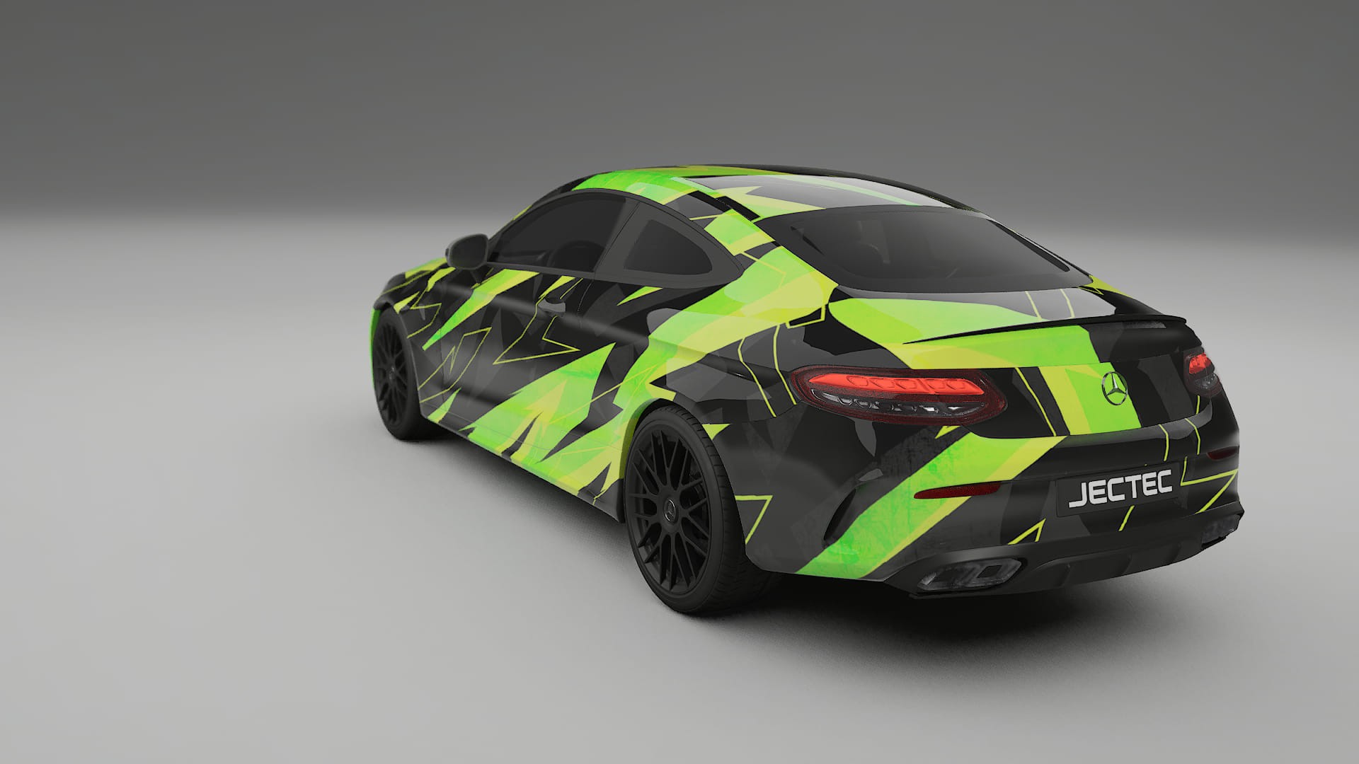 Mercedes C63 AMG W205 Coupe NINJA TURTLES – Ontworpen Wrap PPF Kit van Printbaar Polyurethaanfolie
