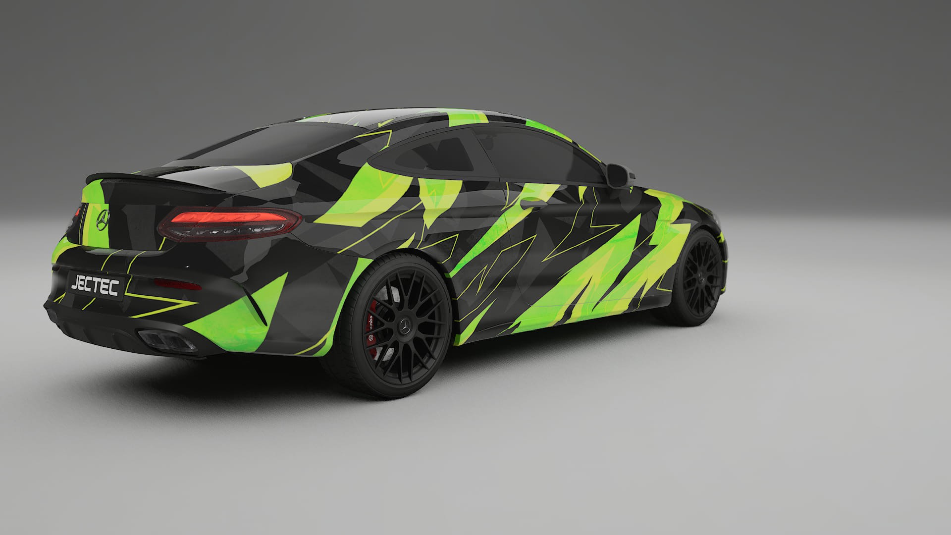 Mercedes C63 AMG W205 Coupe NINJA TURTLES – Ontworpen Wrap PPF Kit van Printbaar Polyurethaanfolie