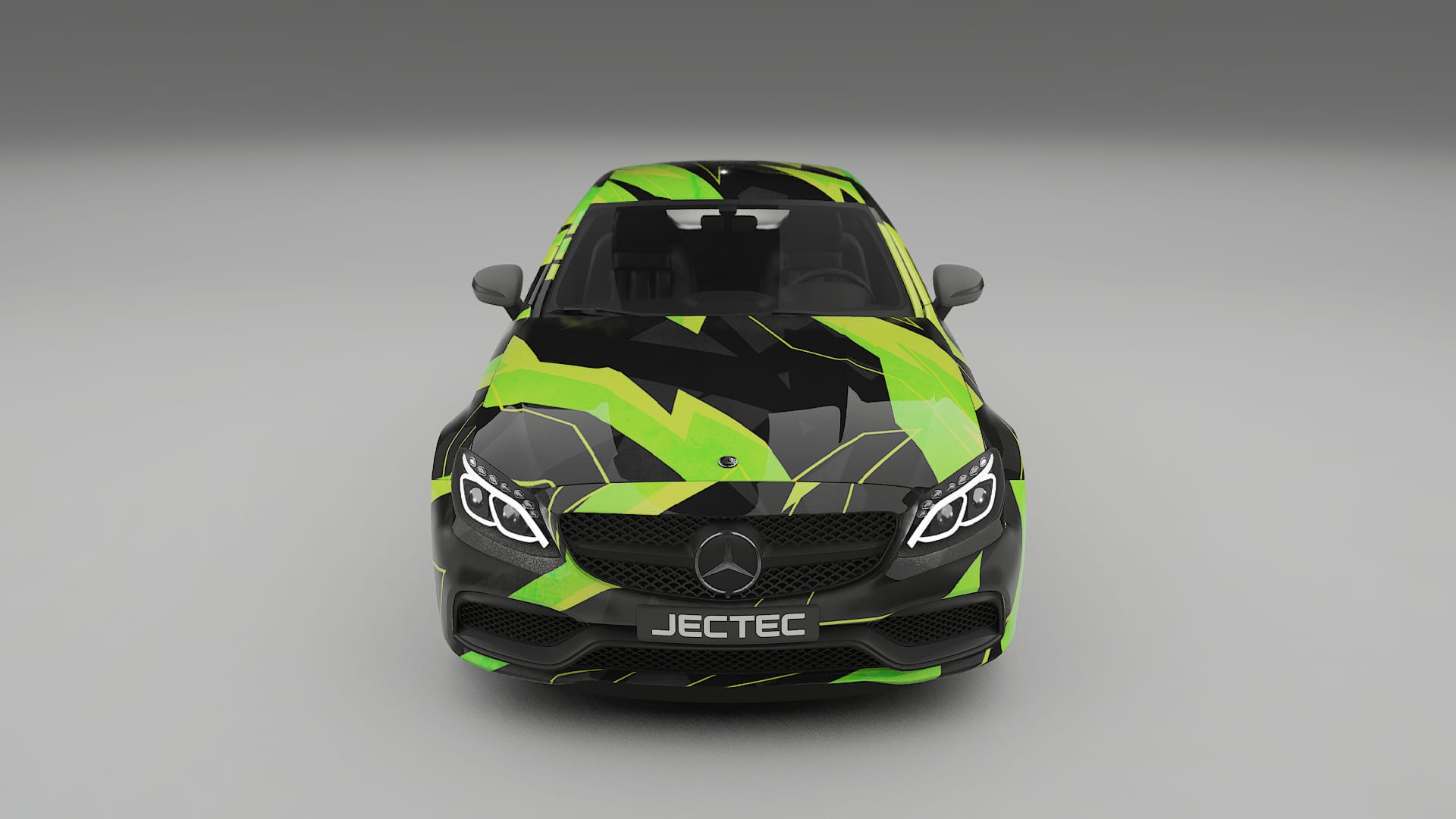 Mercedes C63 AMG W205 Coupe NINJA TURTLES – Ontworpen Wrap PPF Kit van Printbaar Polyurethaanfolie