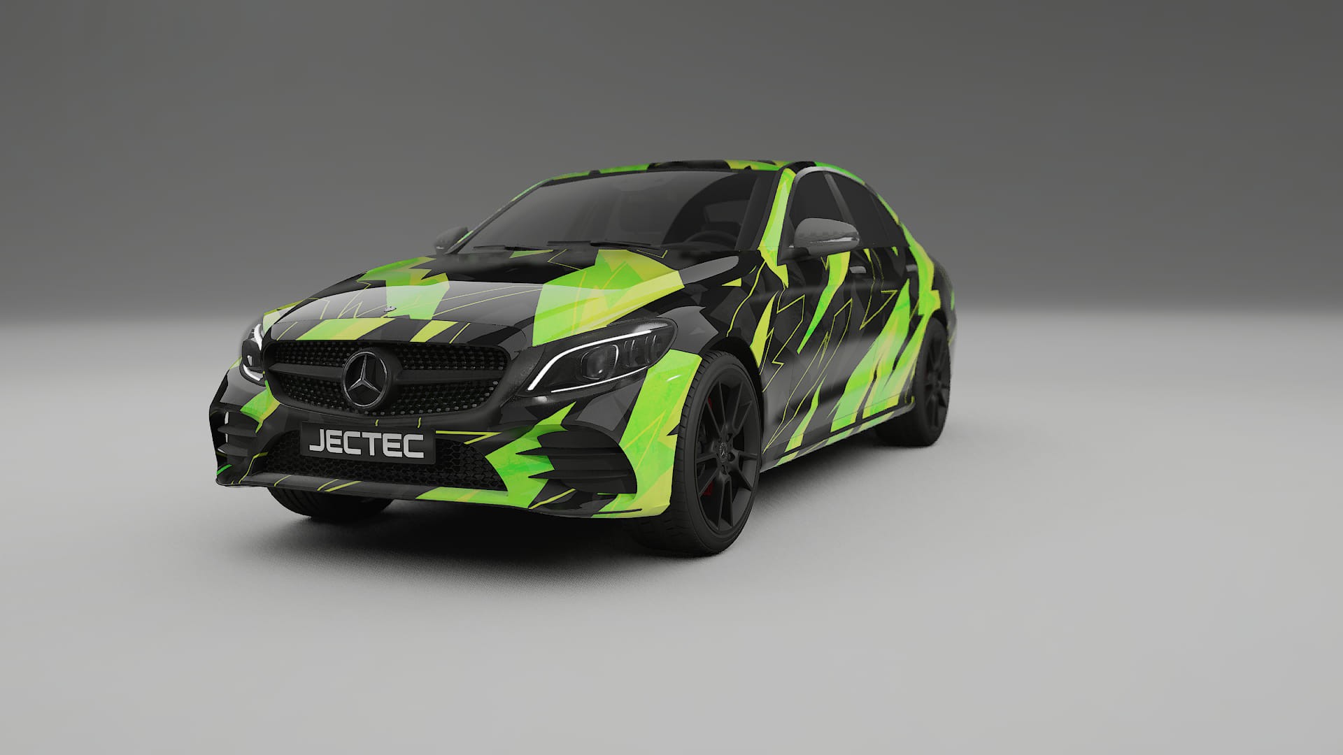 Mercedes C-class W205 AMG sedan NINJA TURTLES – Ontworpen Wrap PPF Kit van Printbaar Polyurethaanfolie