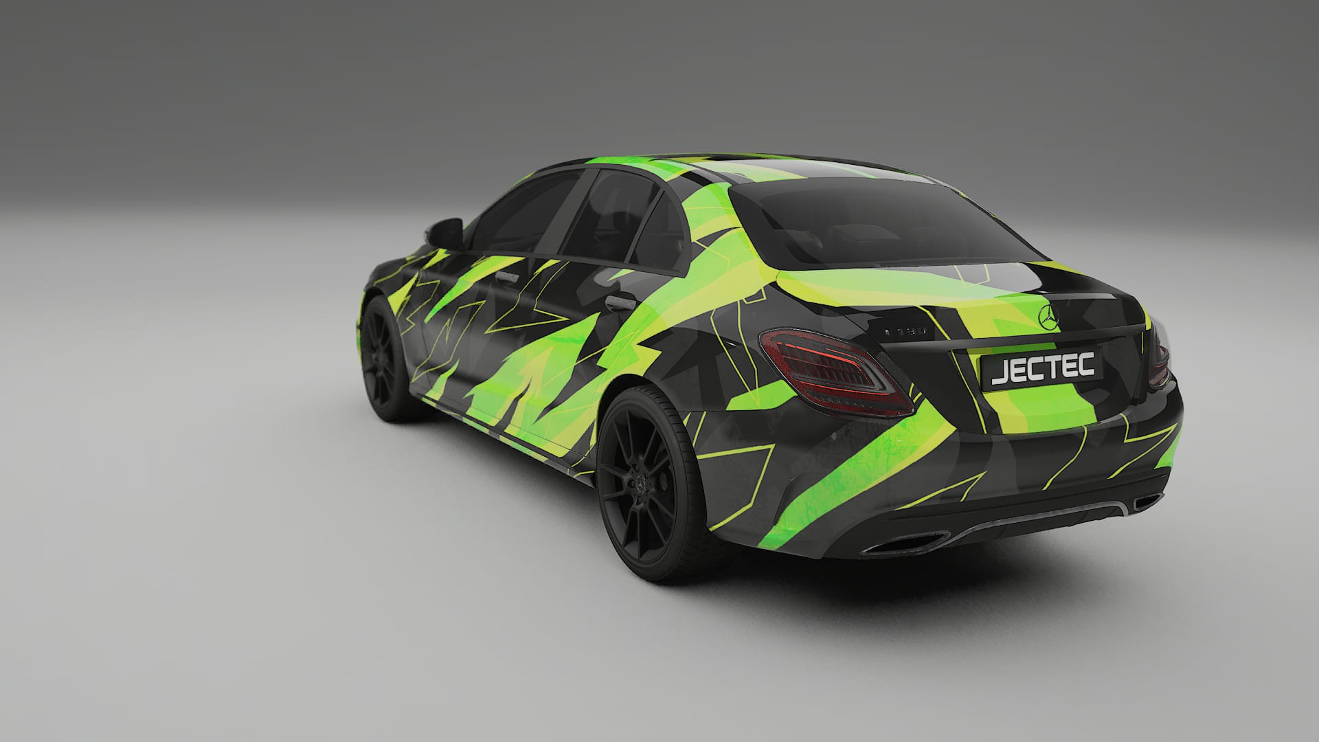 Mercedes C-class W205 AMG sedan NINJA TURTLES – Ontworpen Wrap PPF Kit van Printbaar Polyurethaanfolie