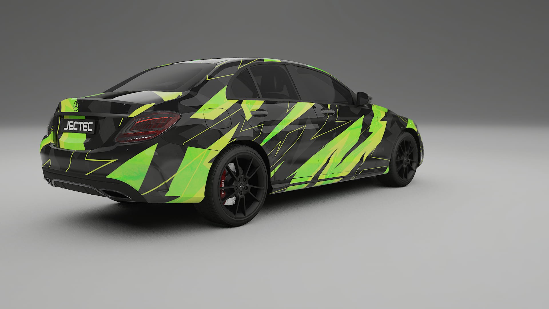 Mercedes C-class W205 AMG sedan NINJA TURTLES – Ontworpen Wrap PPF Kit van Printbaar Polyurethaanfolie