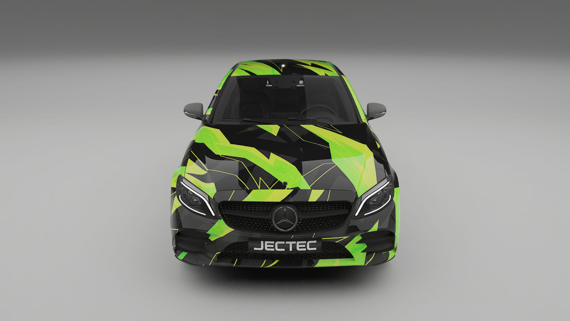 Mercedes C-class W205 AMG sedan NINJA TURTLES – Ontworpen Wrap PPF Kit van Printbaar Polyurethaanfolie