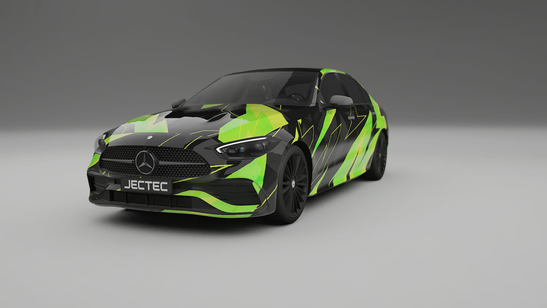 Mercedes C-class W206 NINJA TURTLES – Ontworpen Wrap PPF Kit van Printbaar Polyurethaanfolie