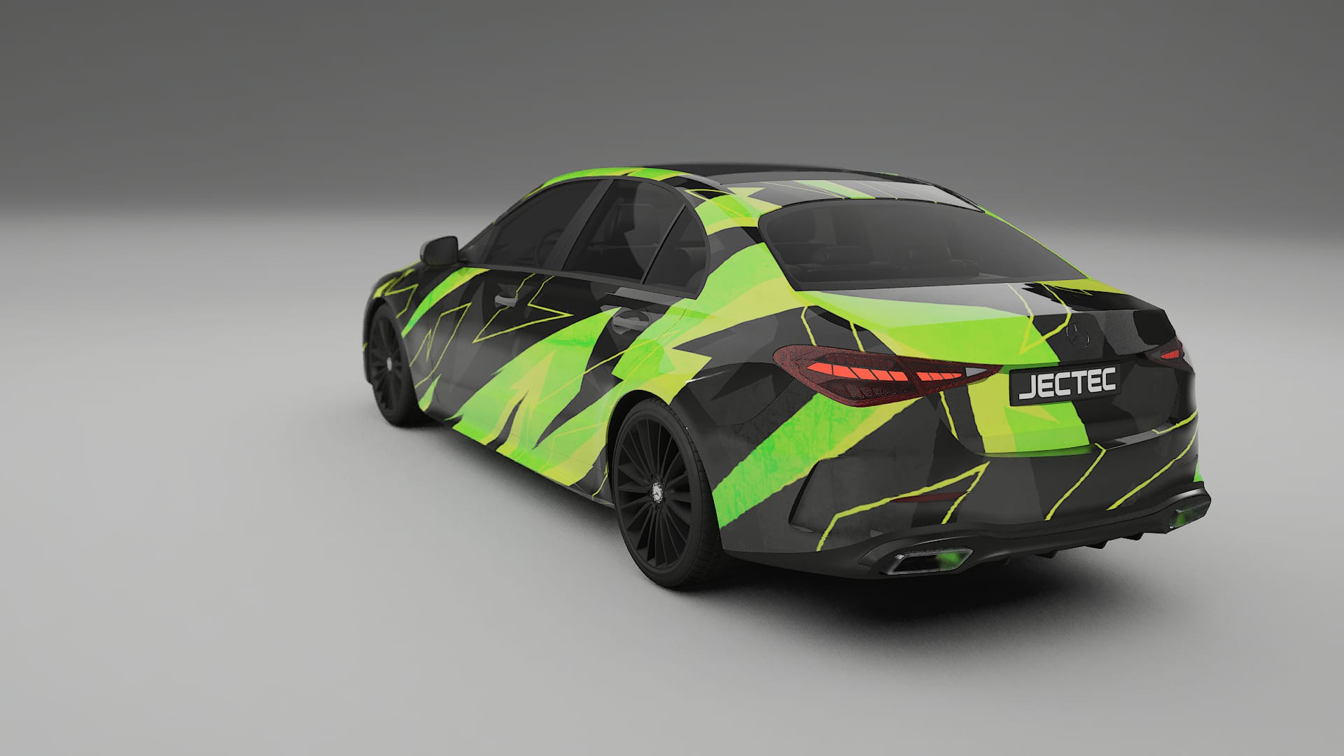 Mercedes C-class W206 NINJA TURTLES – Ontworpen Wrap PPF Kit van Printbaar Polyurethaanfolie