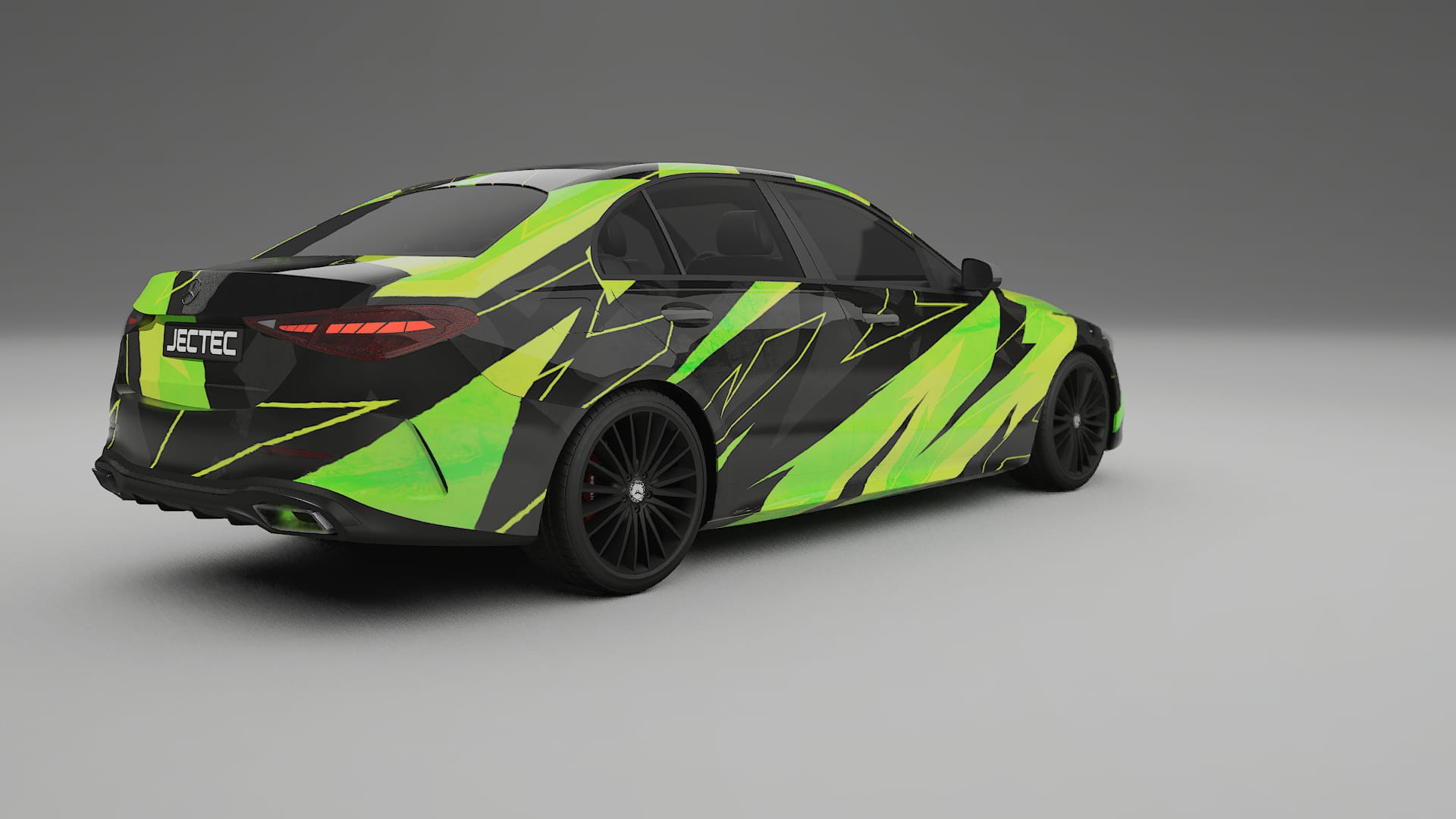 Mercedes C-class W206 NINJA TURTLES – Ontworpen Wrap PPF Kit van Printbaar Polyurethaanfolie
