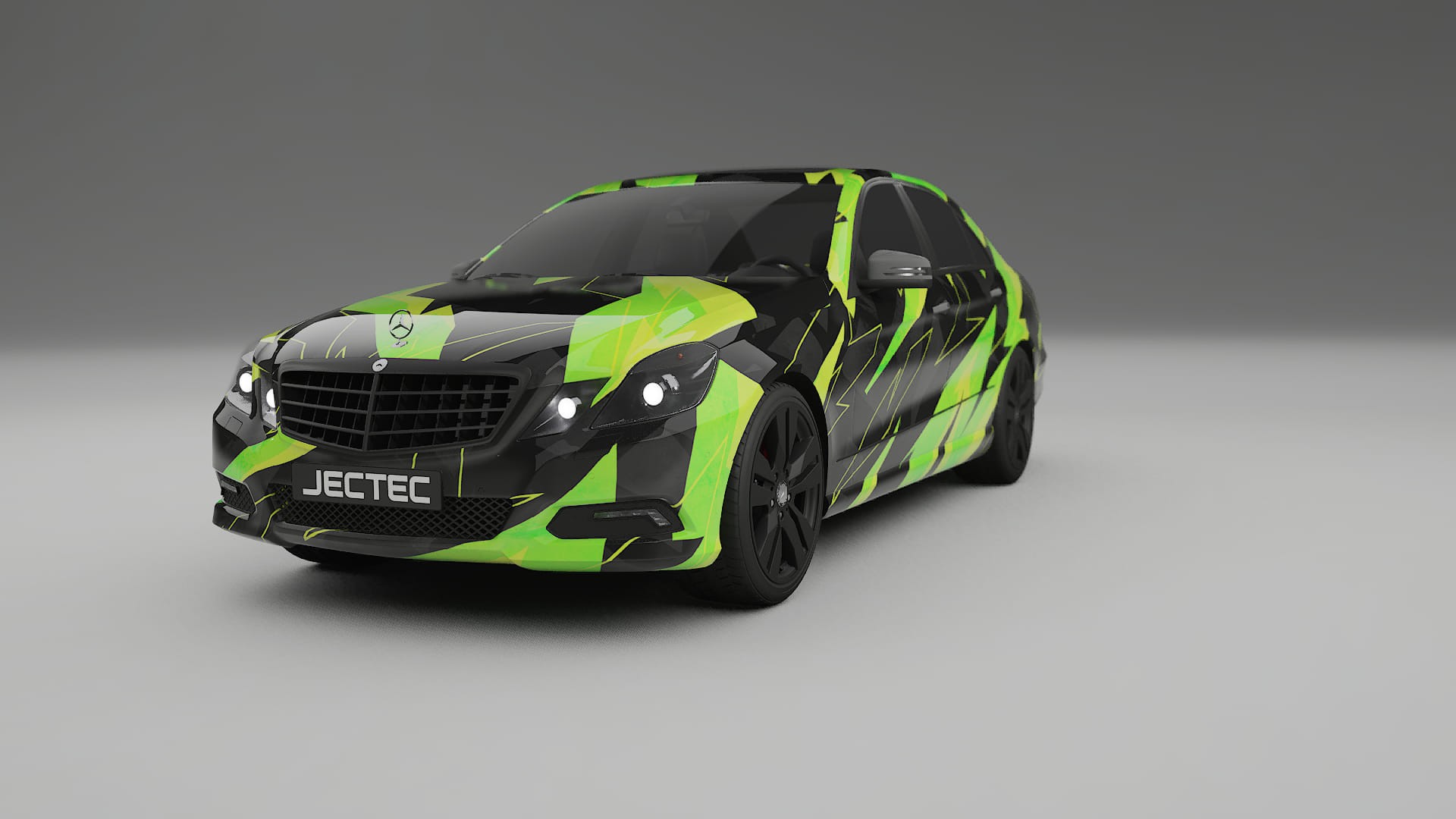 Mercedes E-class Sedan W212 Prefacelift pre-LCI NINJA TURTLES – Ontworpen Wrap PPF Kit van Printbaar Polyurethaanfolie