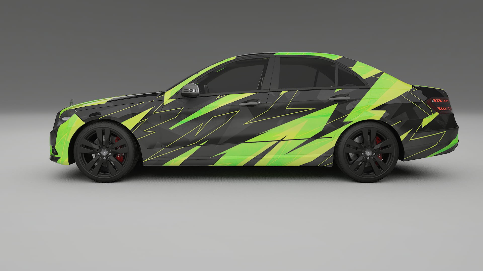 Mercedes E-class Sedan W212 Prefacelift pre-LCI NINJA TURTLES – Ontworpen Wrap PPF Kit van Printbaar Polyurethaanfolie