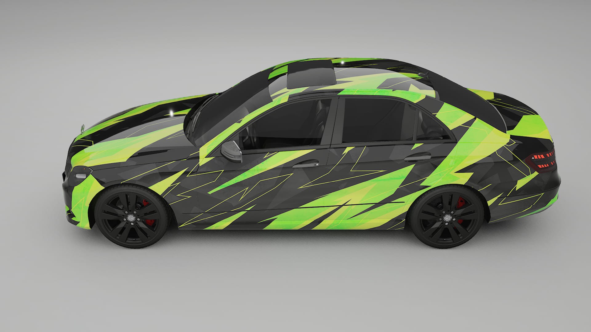 Mercedes E-class Sedan W212 Prefacelift pre-LCI NINJA TURTLES – Ontworpen Wrap PPF Kit van Printbaar Polyurethaanfolie