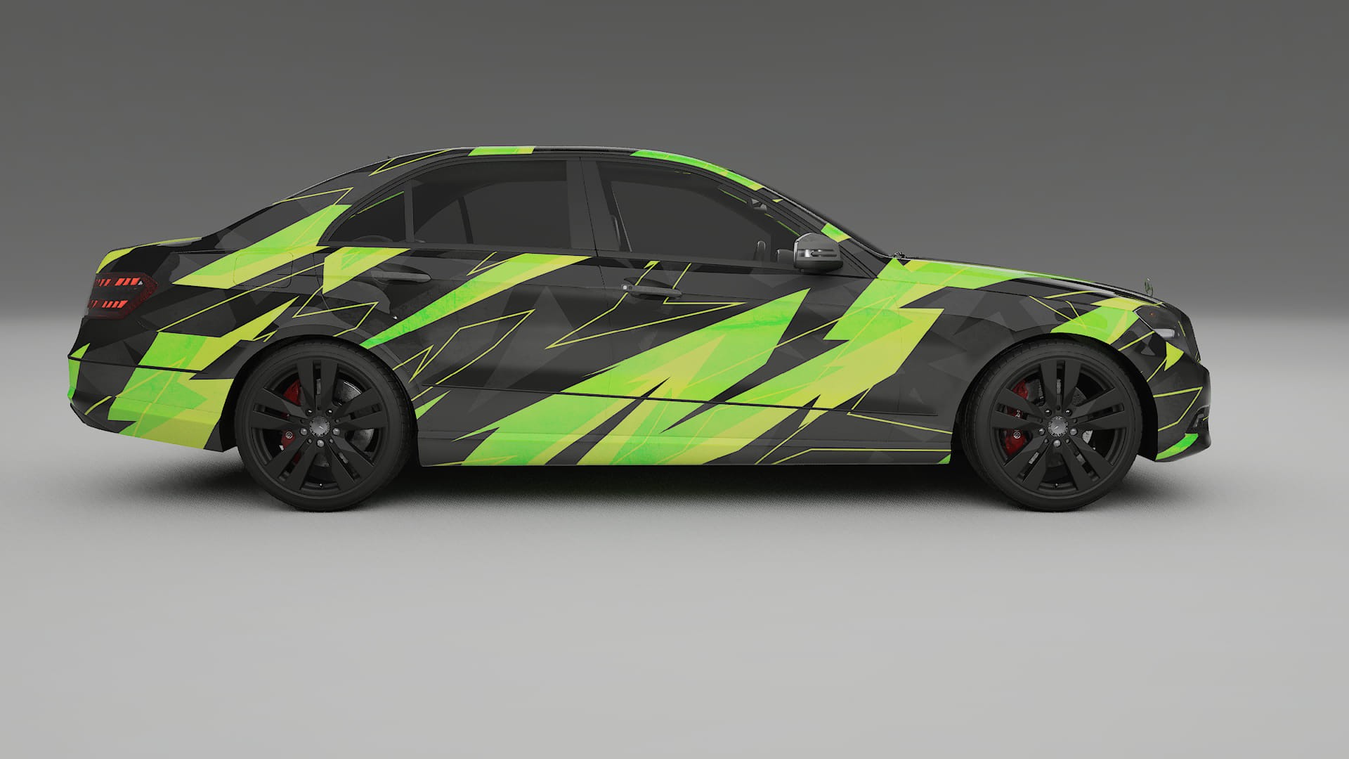 Mercedes E-class Sedan W212 Prefacelift pre-LCI NINJA TURTLES – Ontworpen Wrap PPF Kit van Printbaar Polyurethaanfolie